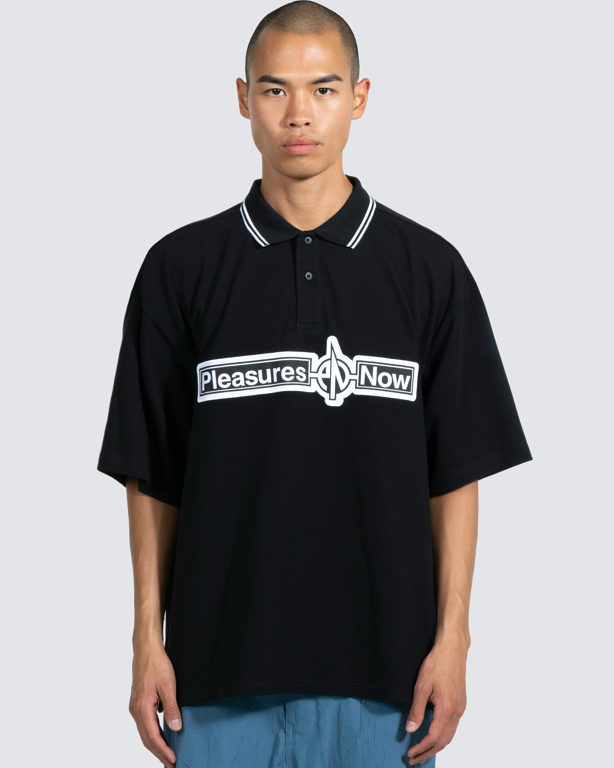 PN Boxy Polo - Black