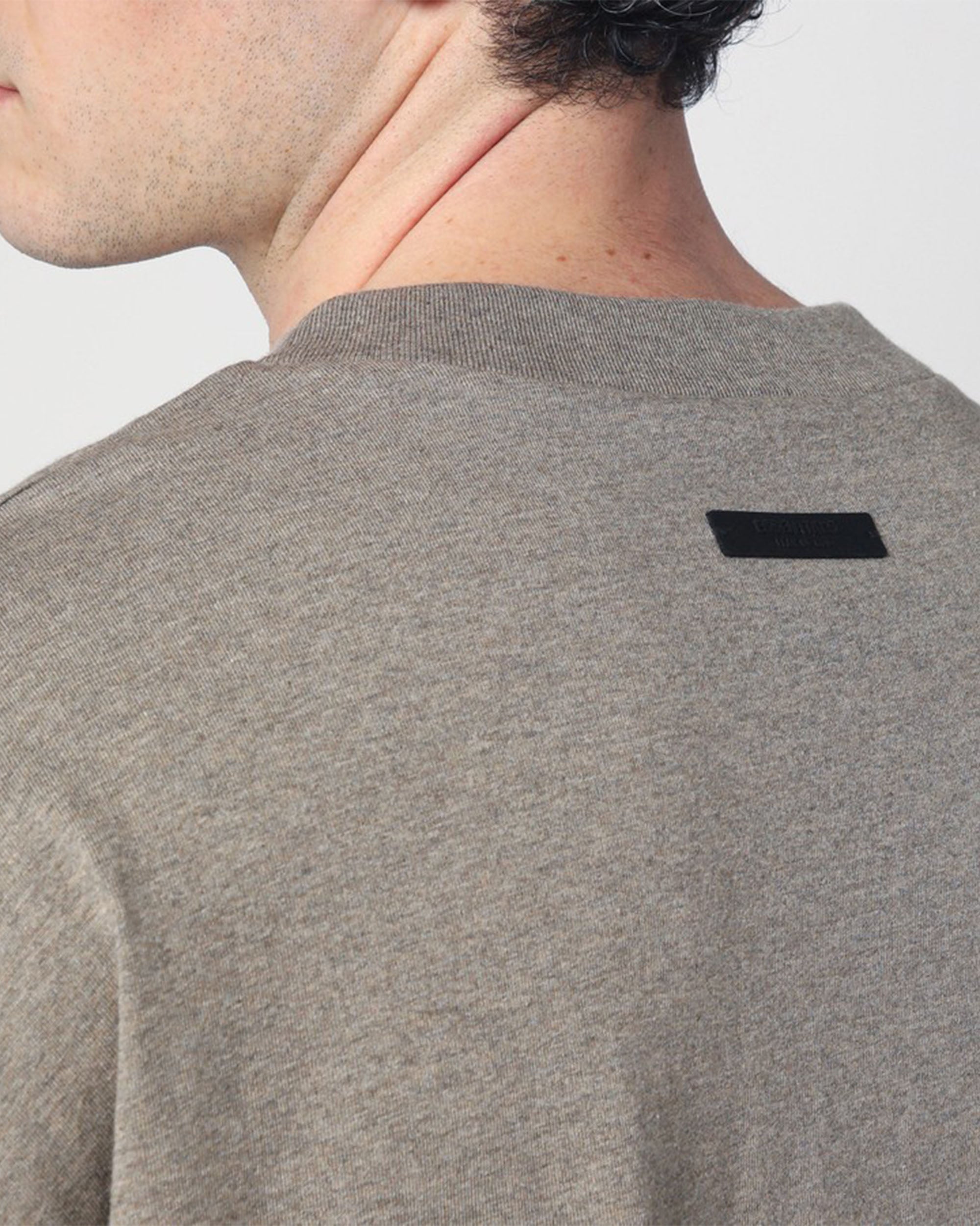 Jersey Crewneck T-Shirt 'University' - Heather Gray