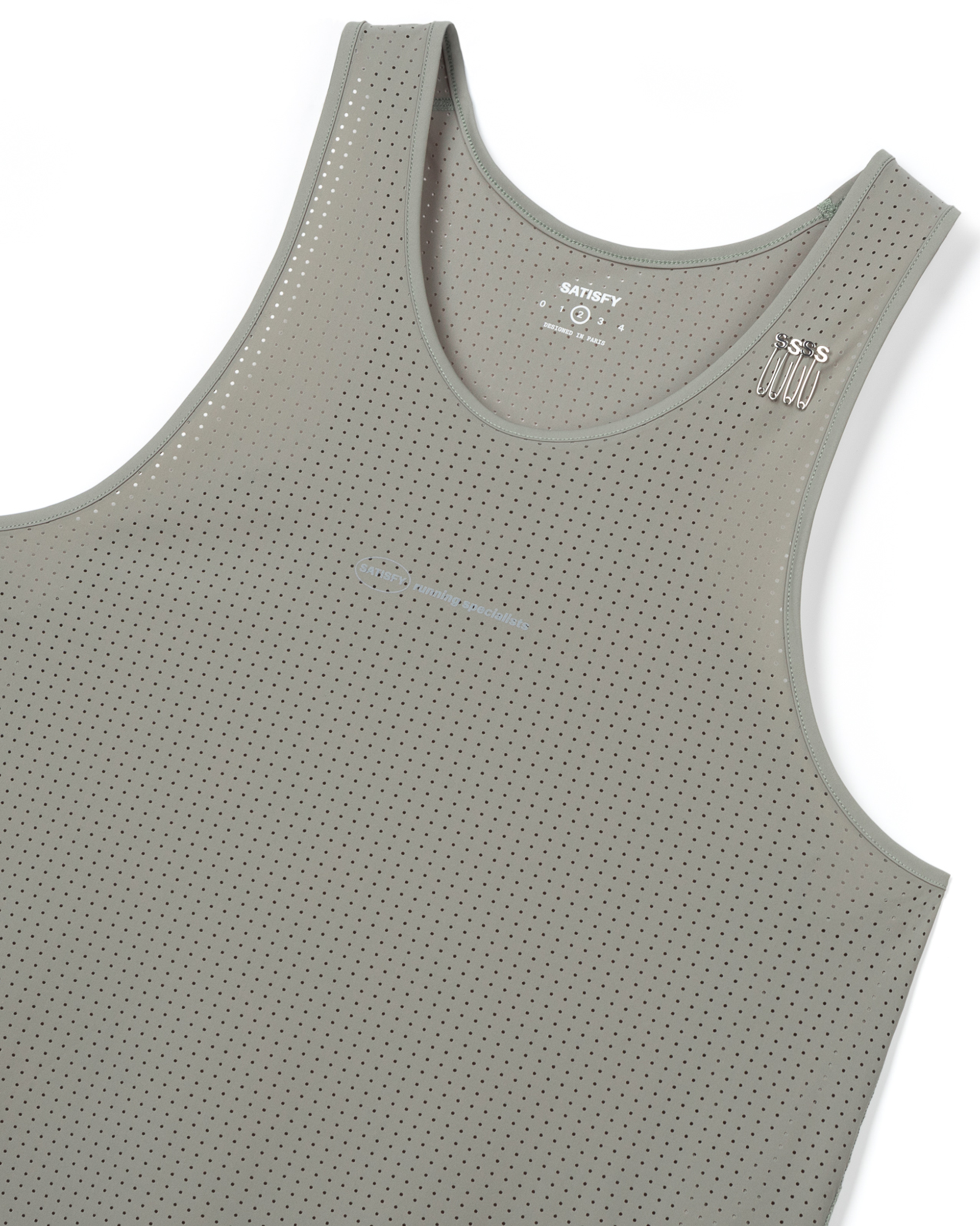 Space-O Singlet - Dry Sage