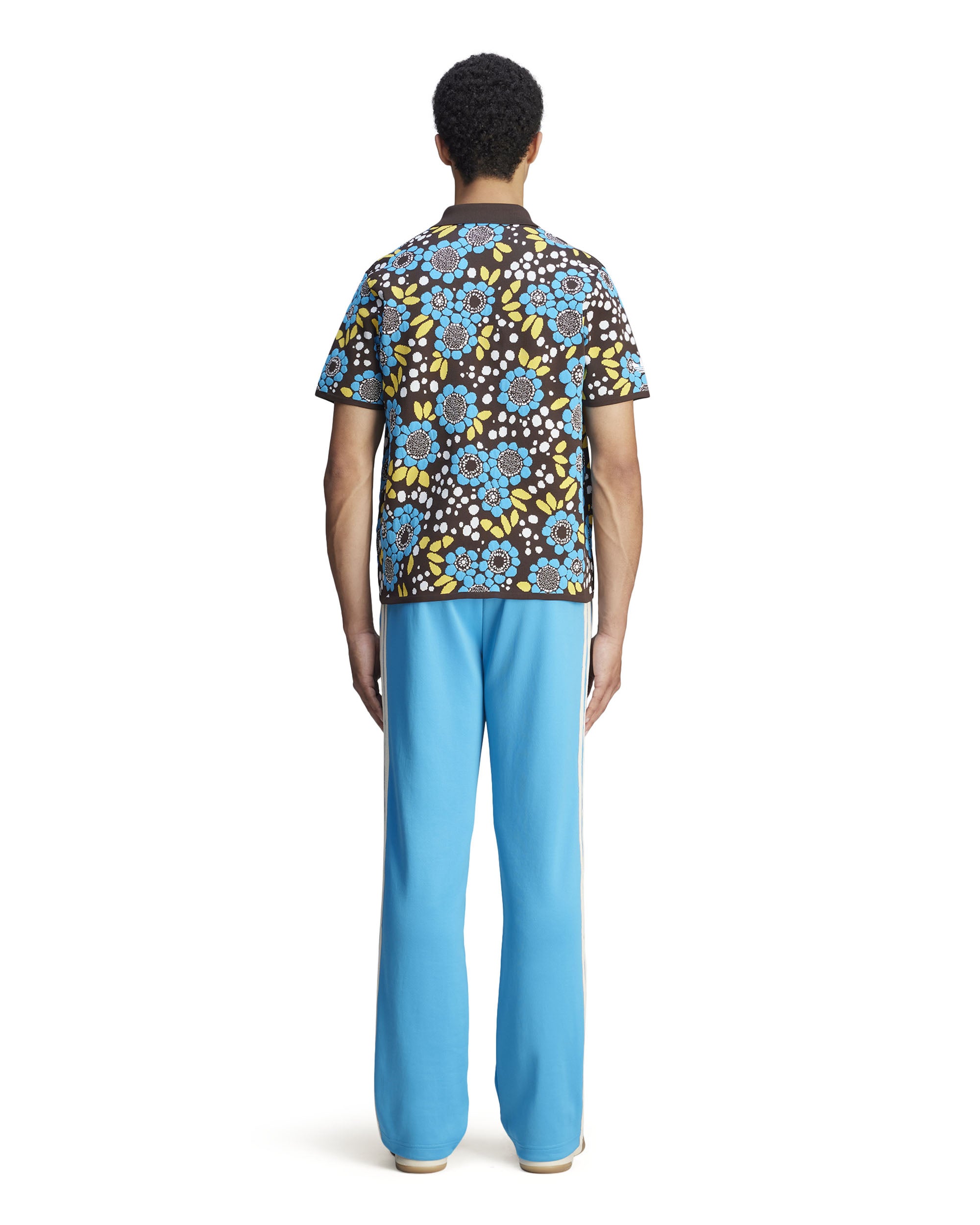 Wales Bonner Knit Floral Polo Shirt - Multi
