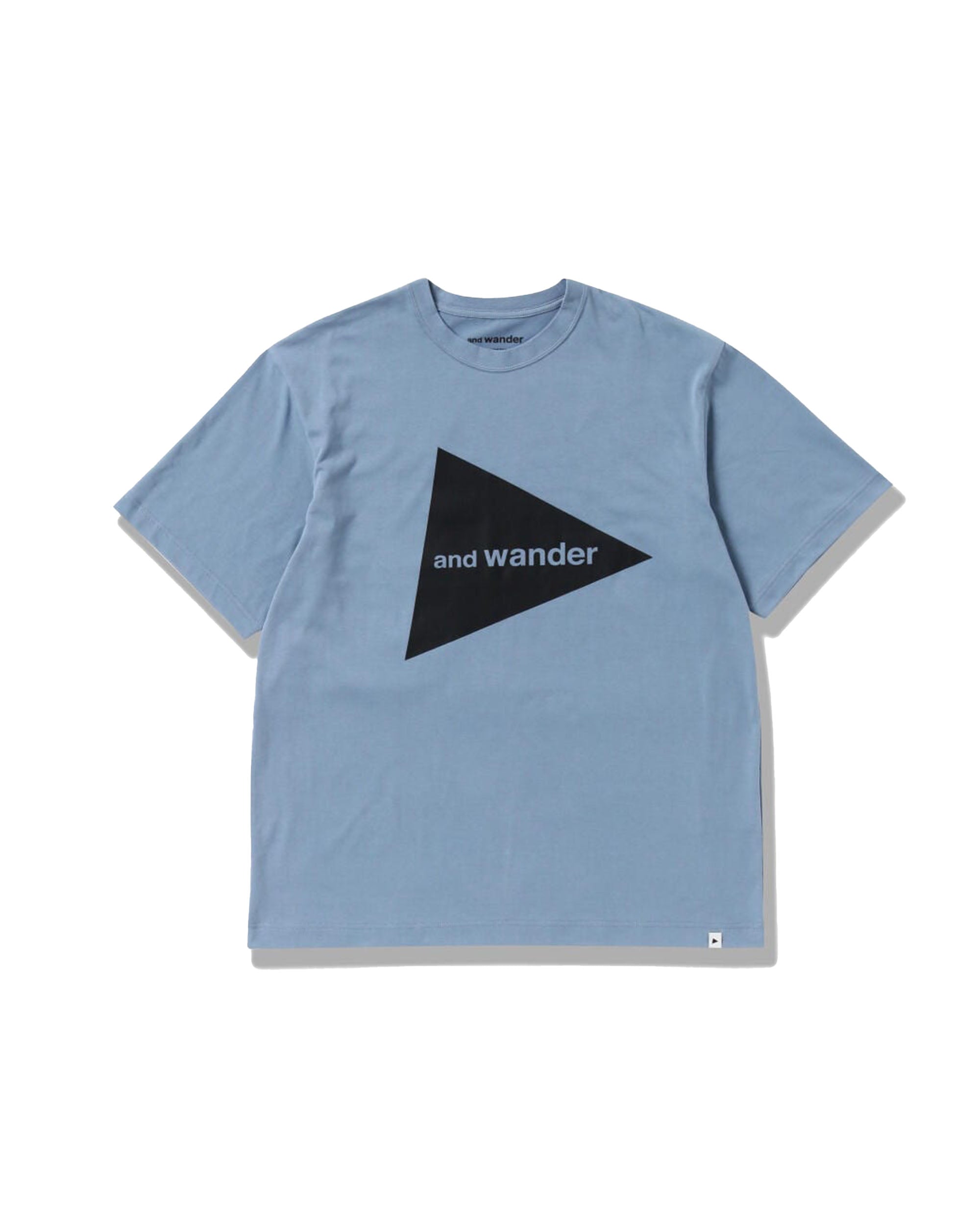 And Wander Logo Short Sleeve T-Shirt - Light Blue