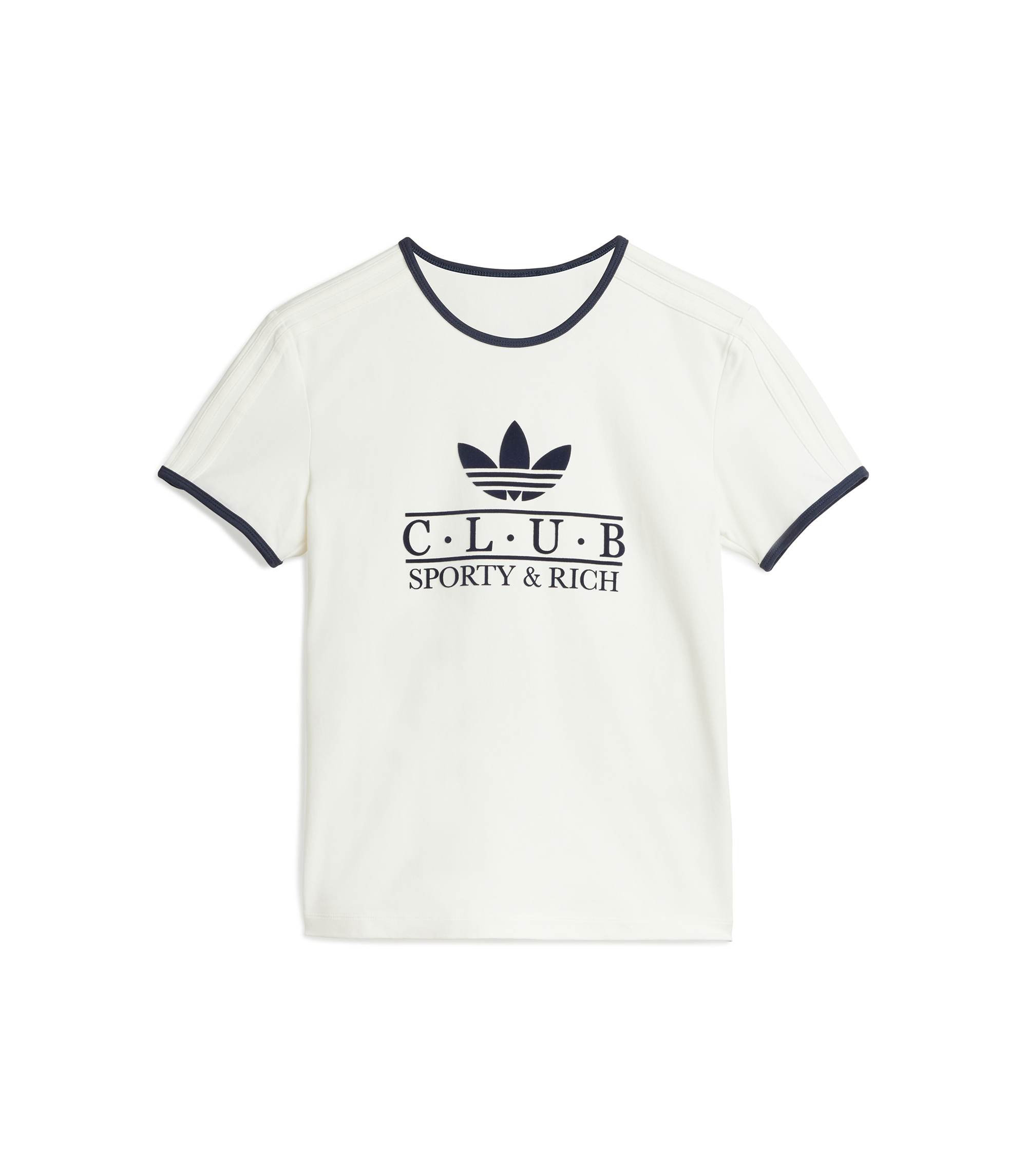 Sporty & Rich T-Shirt - Off White / Night Navy