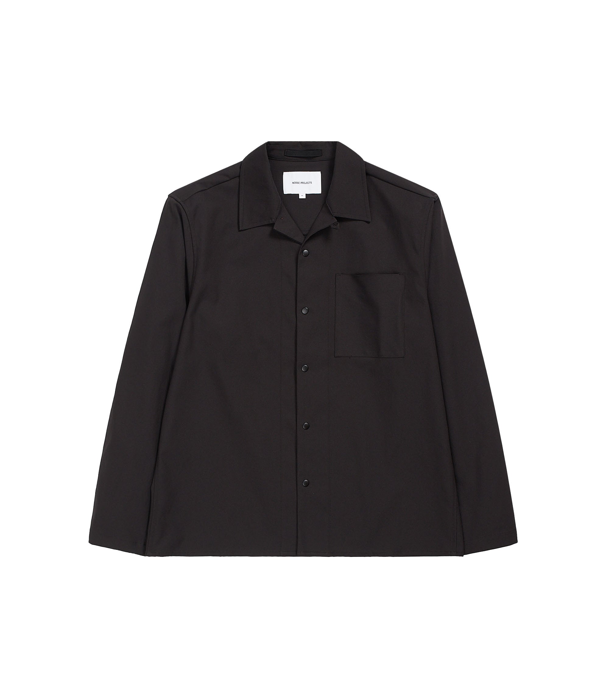 Carsten Solotex L/S Twill Shirt - Black