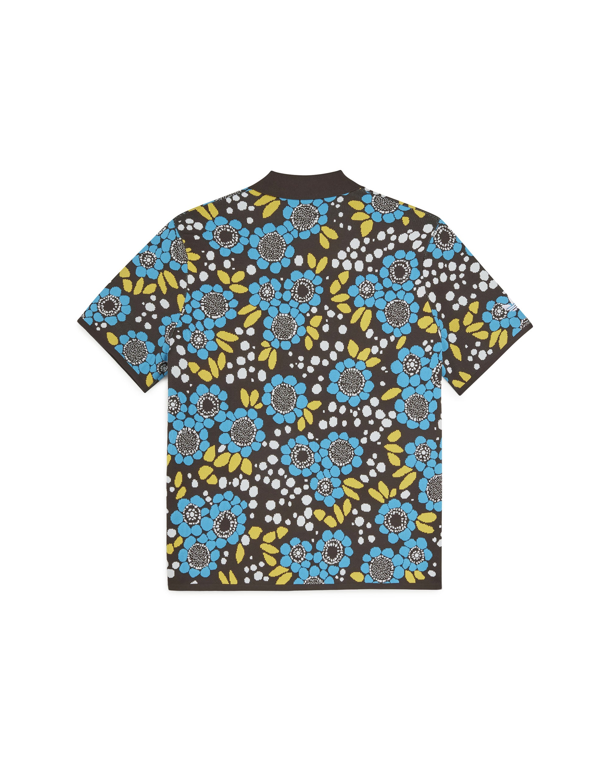 Wales Bonner Knit Floral Polo Shirt - Multi