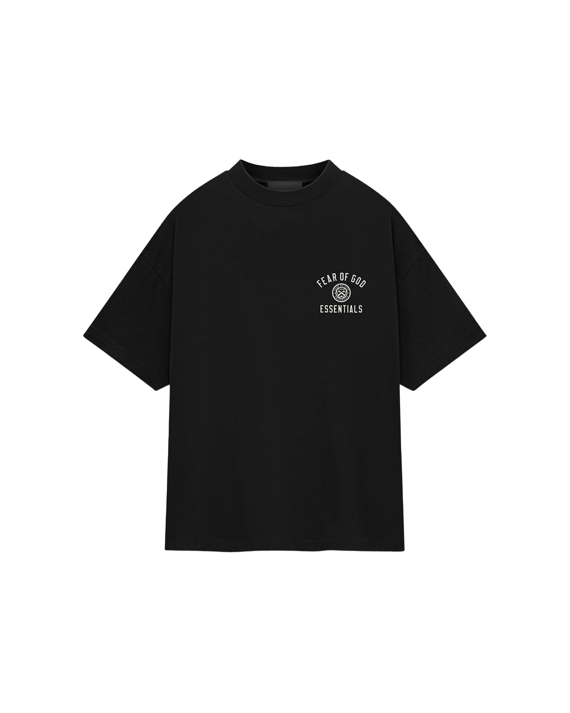 Jersey Crewneck T-Shirt 'University' - Black