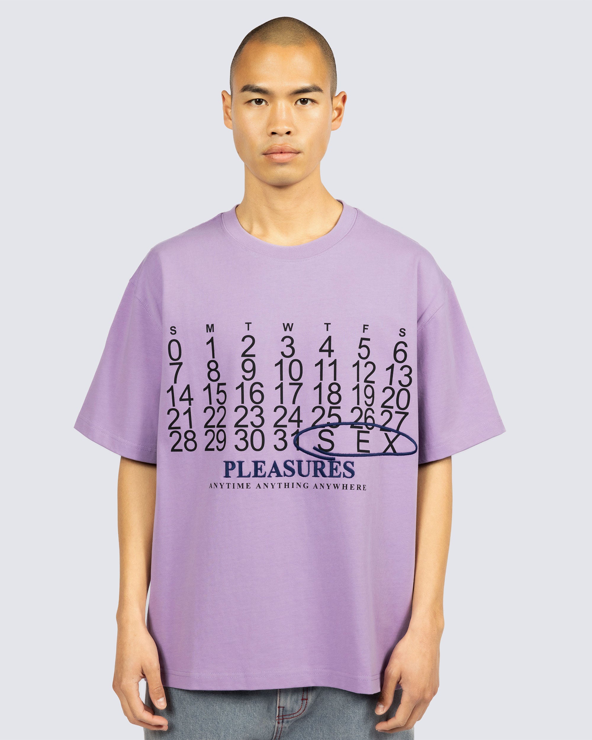 Calendar Heavyweight T-shirt - Lavender