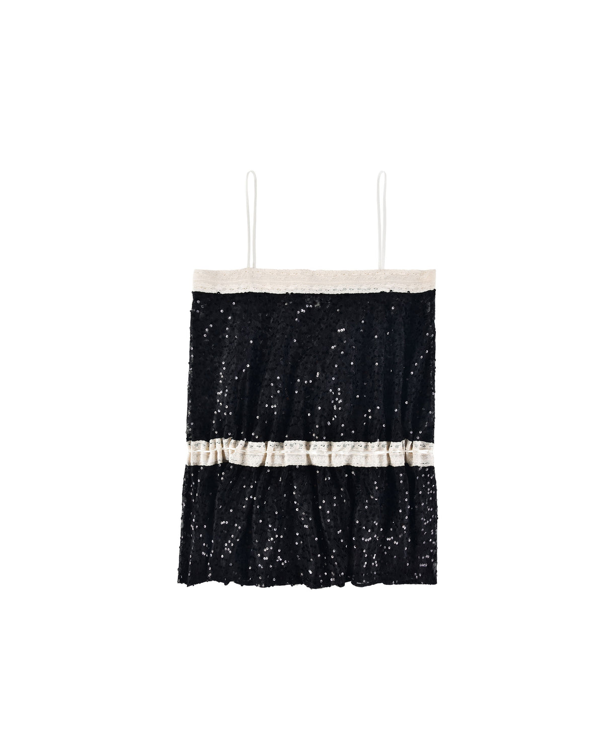 Lace Ribbon Dress - Dark Glimmer