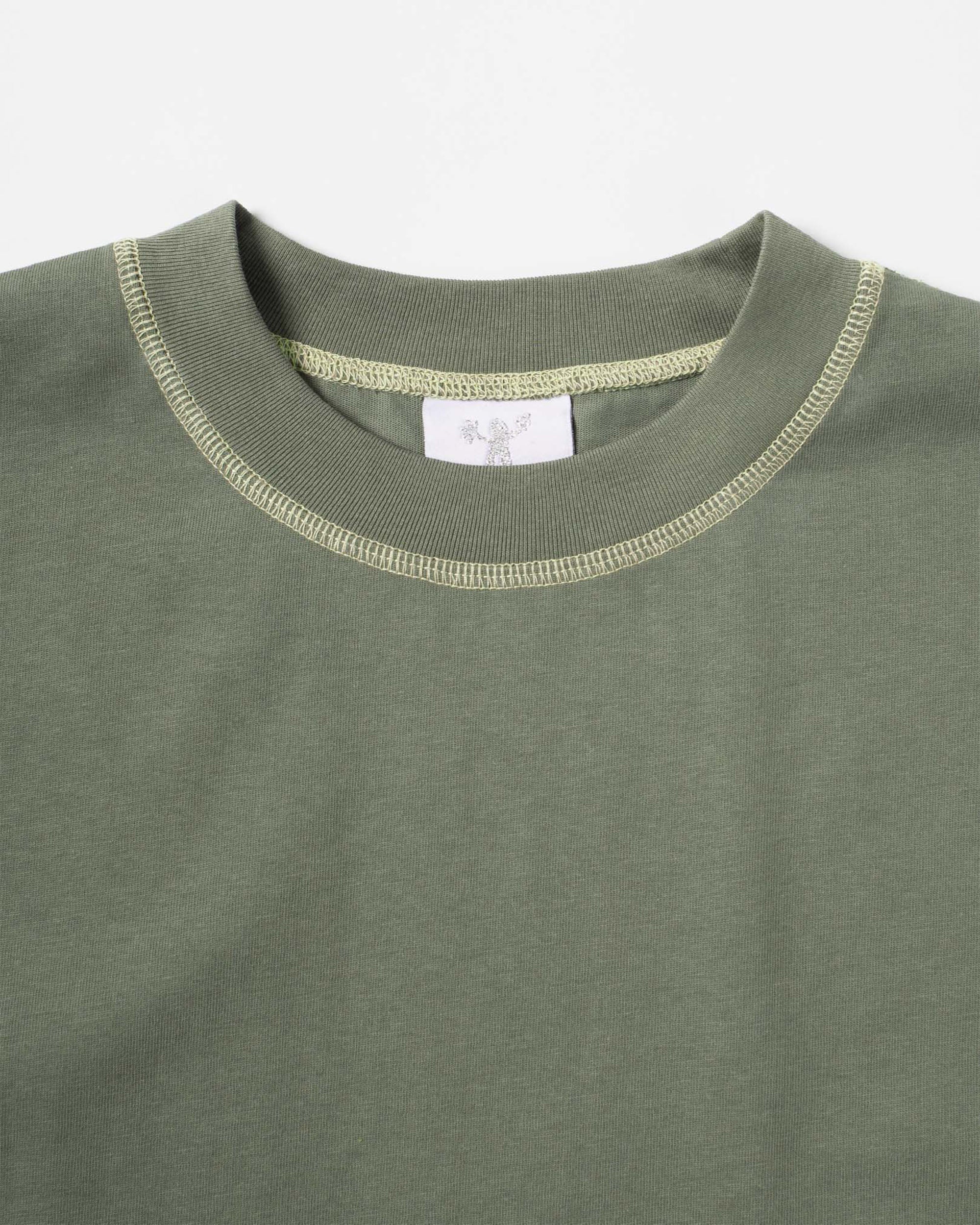 Contrast T-Shirt - Sage