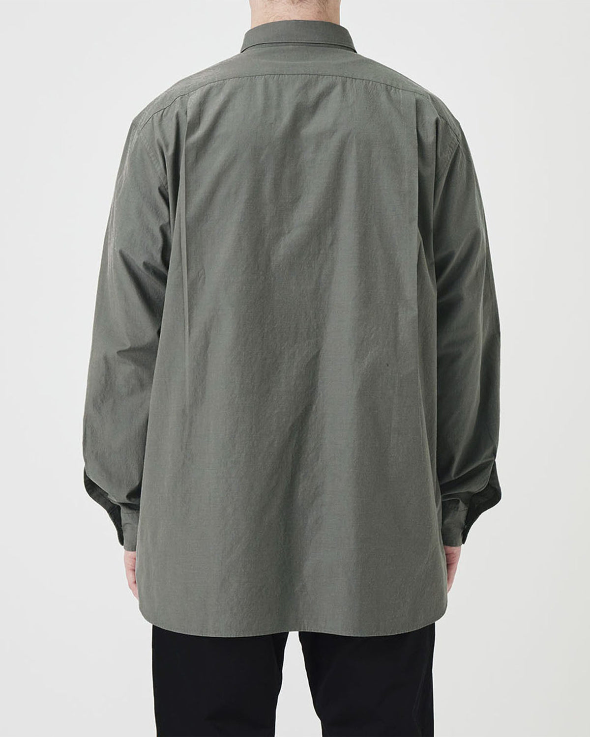 Regular Collar Wind Shirt - Off White