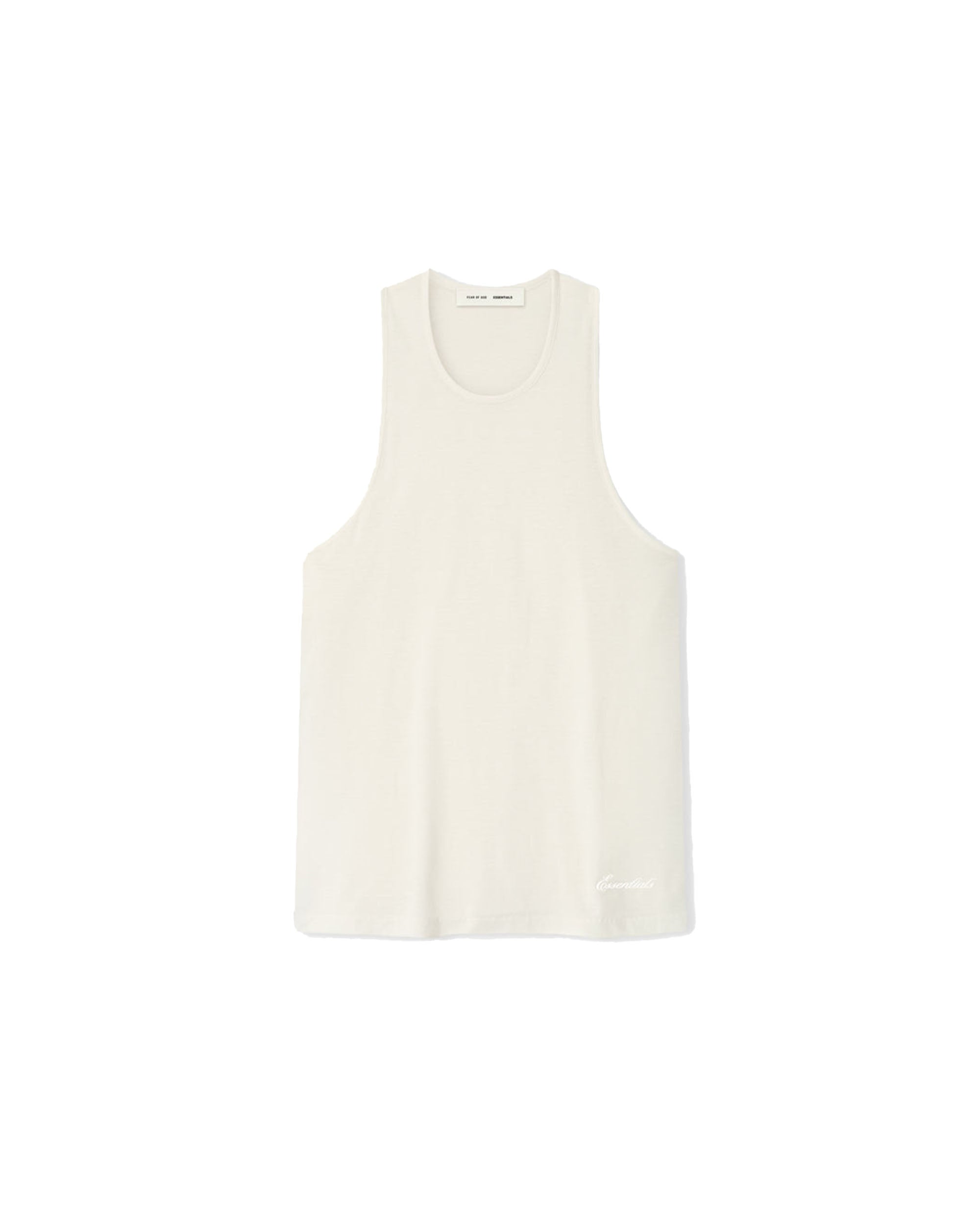 Embroidered Essential Tank - Ivory