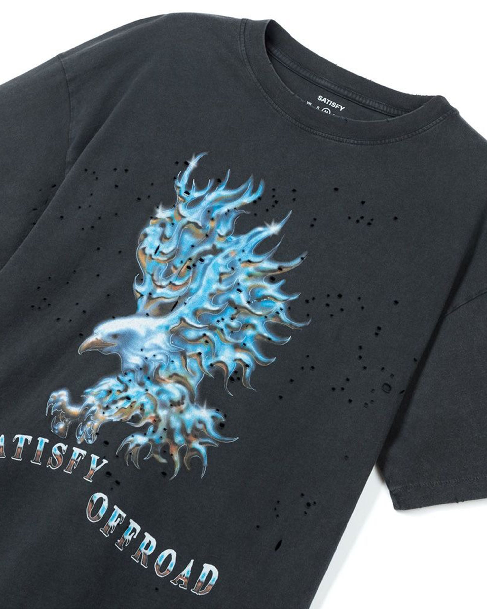 Eagle MothTech T-Shirt - Aged Black