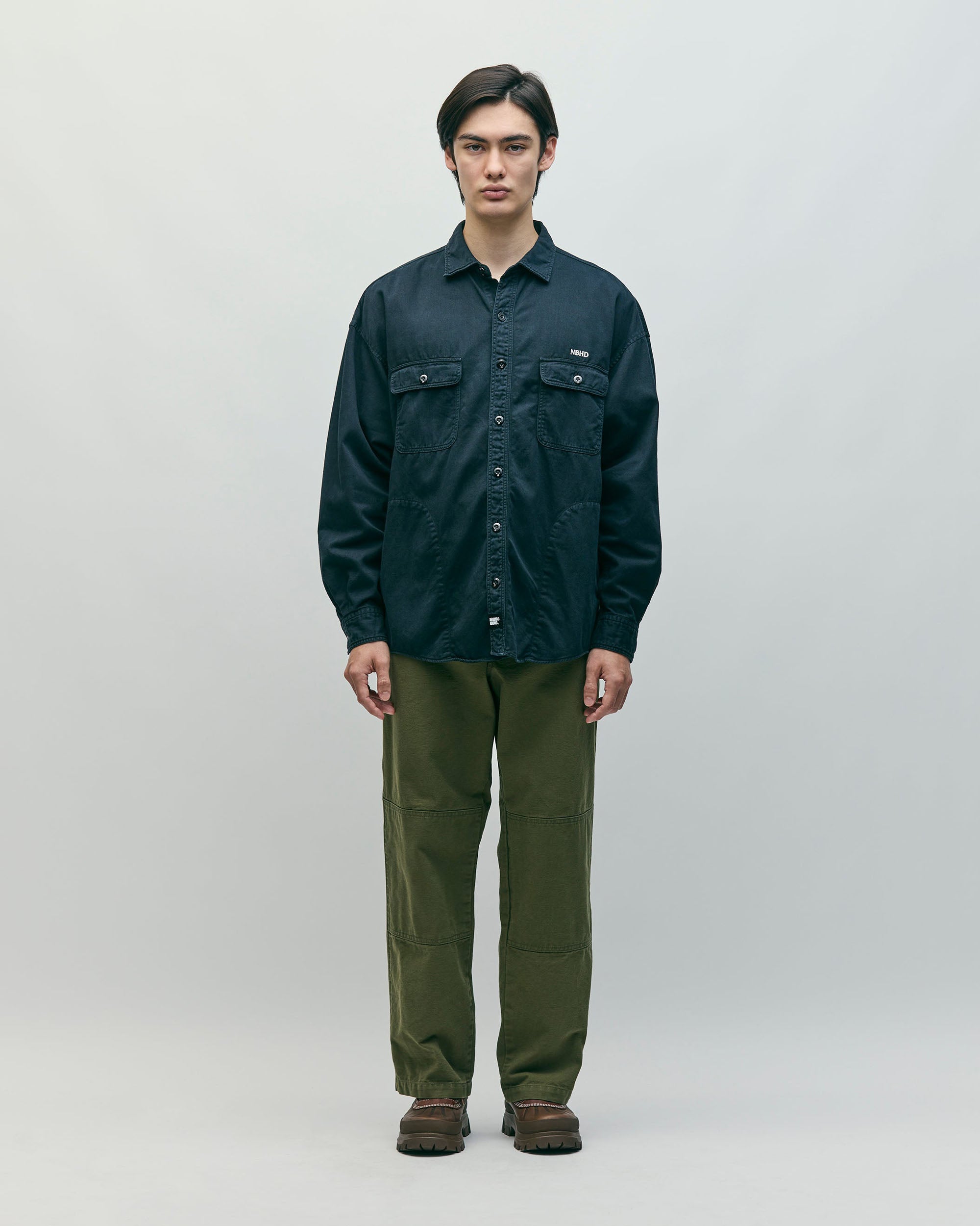 Garment Dyed L/S Shirt - Olive Drab