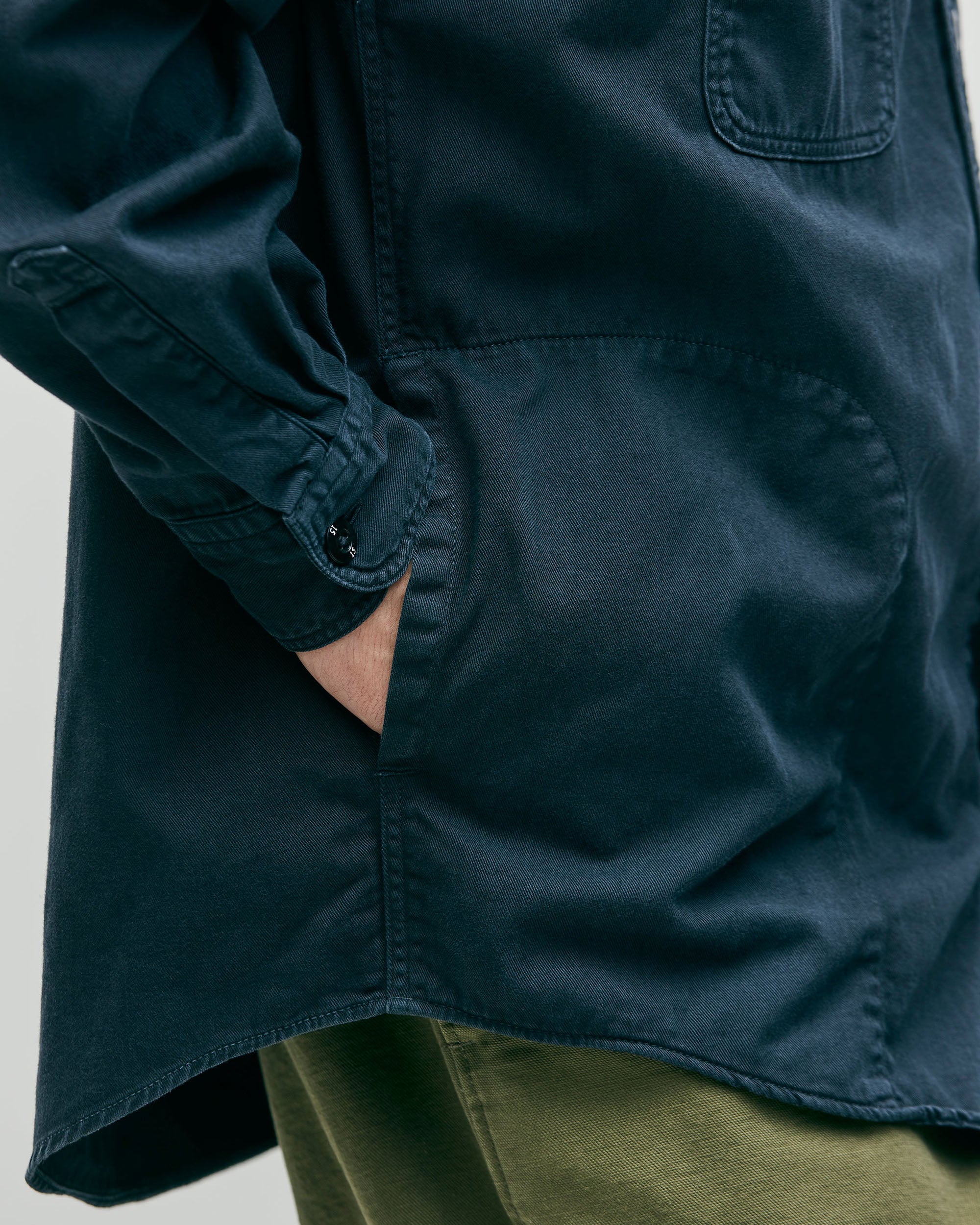 Garment Dyed L/S Shirt - Olive Drab