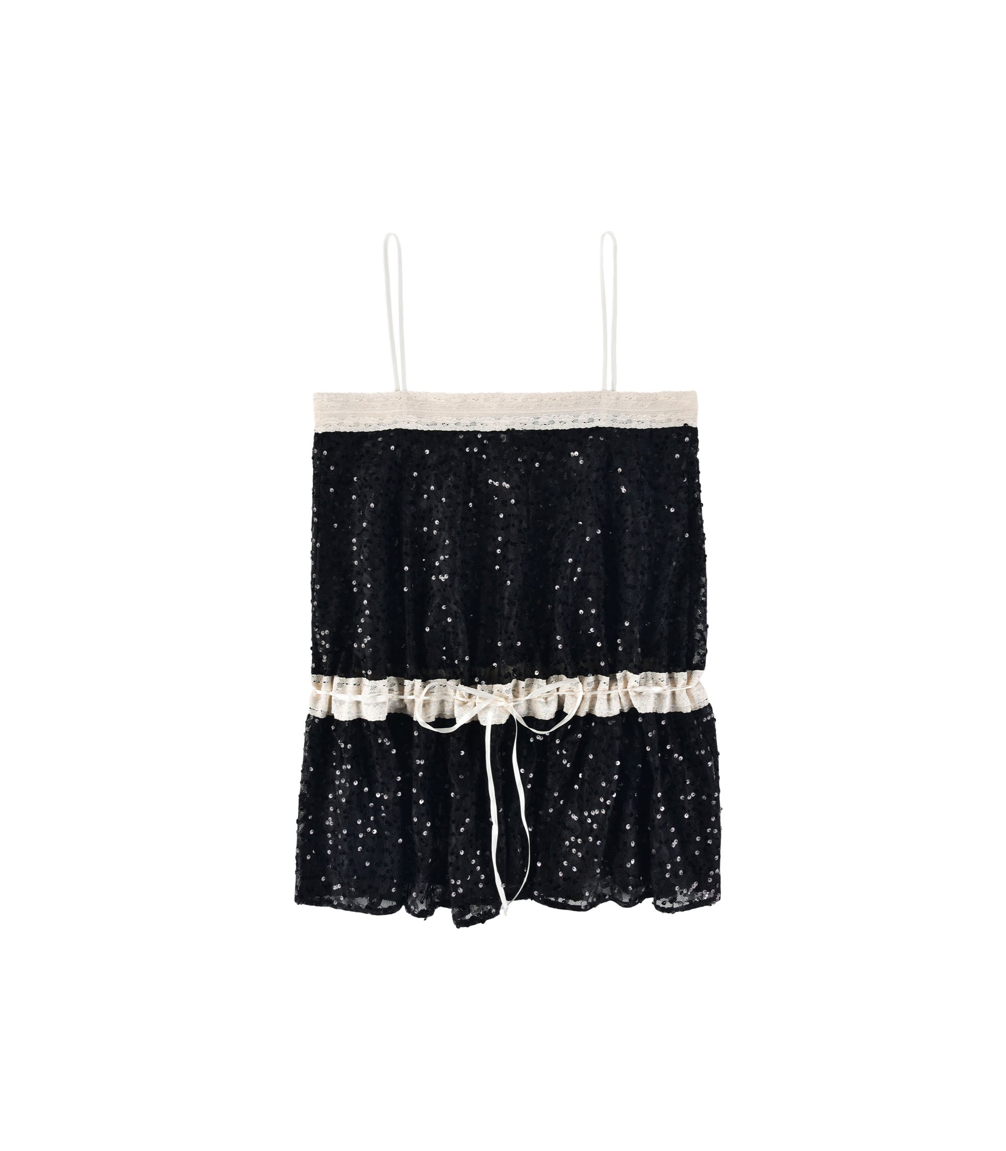 Lace Ribbon Dress - Dark Glimmer
