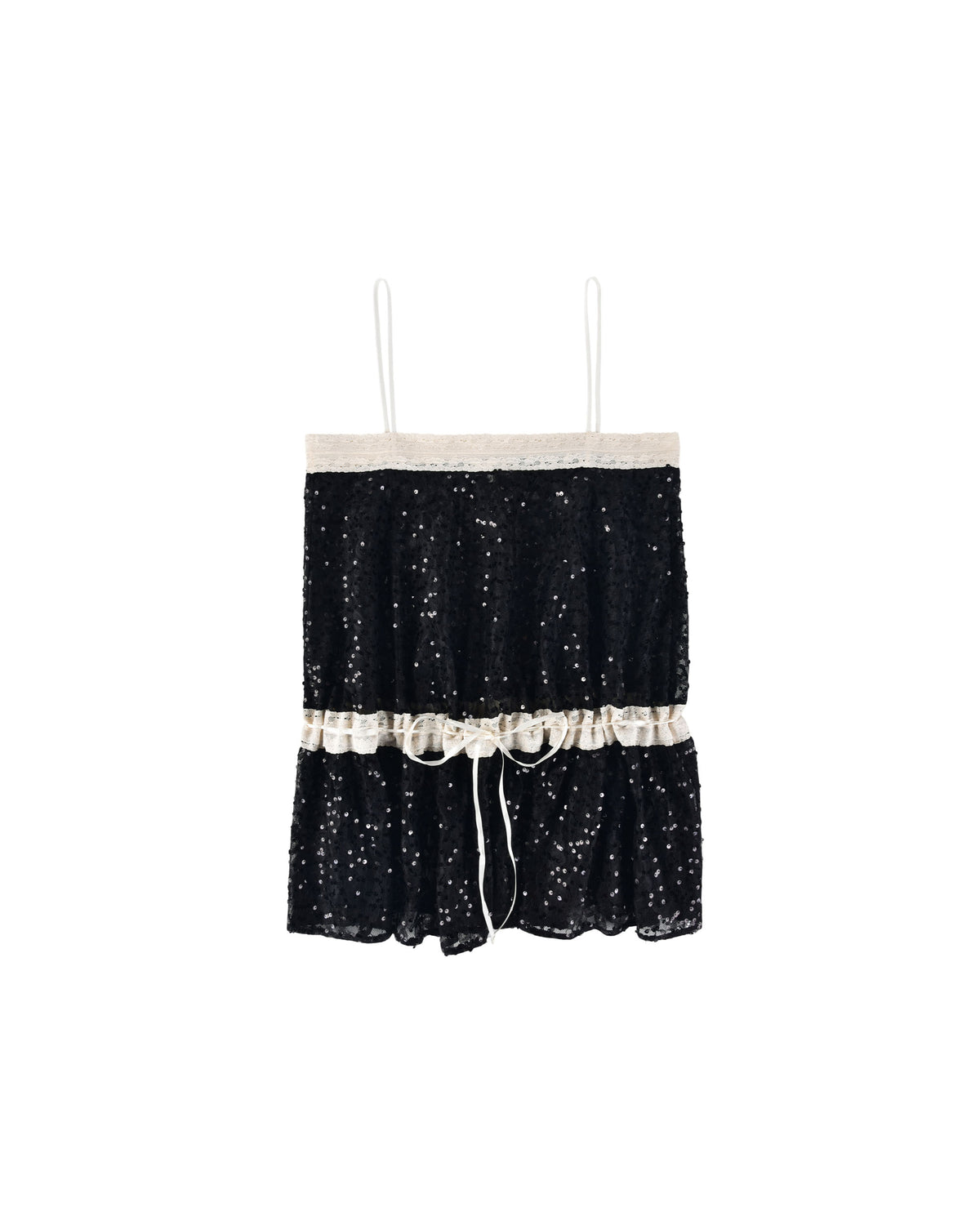 Lace Ribbon Dress - Dark Glimmer