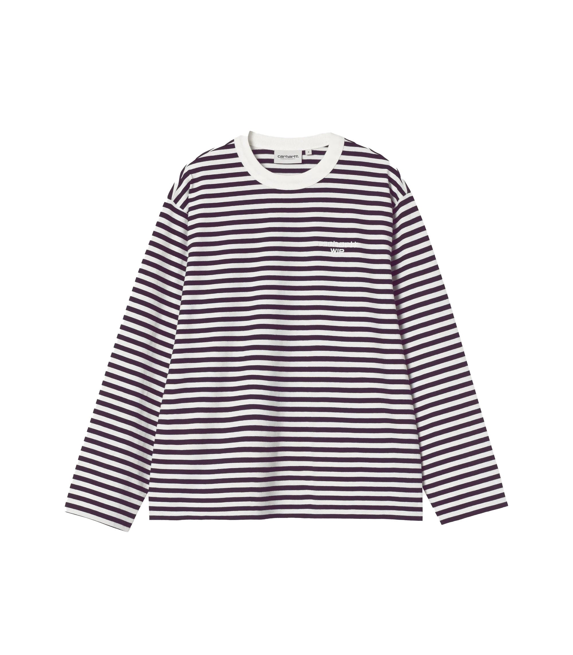 Women's L/S Ezra T-shirt - Ezra Stripe / Cozy Purple / Wax