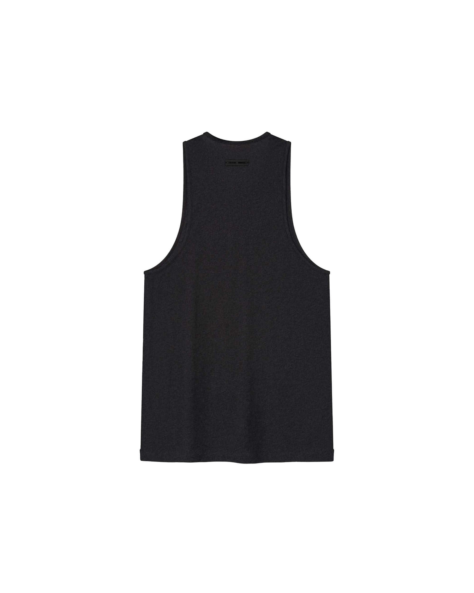 Embroidered Essential Tank - Vintage Black