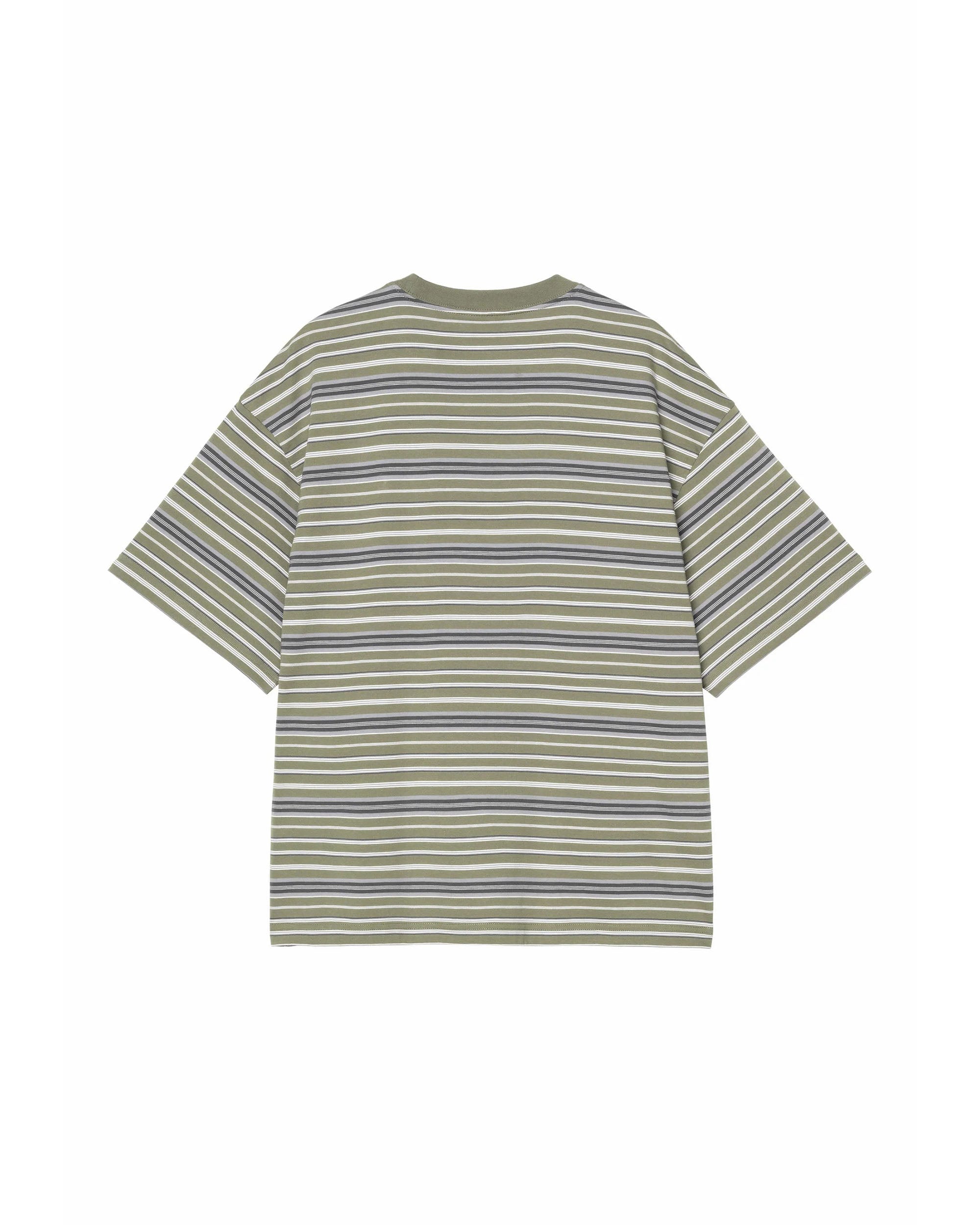 S/S Zane T-shirt - Zane Stripe / Dollar Green