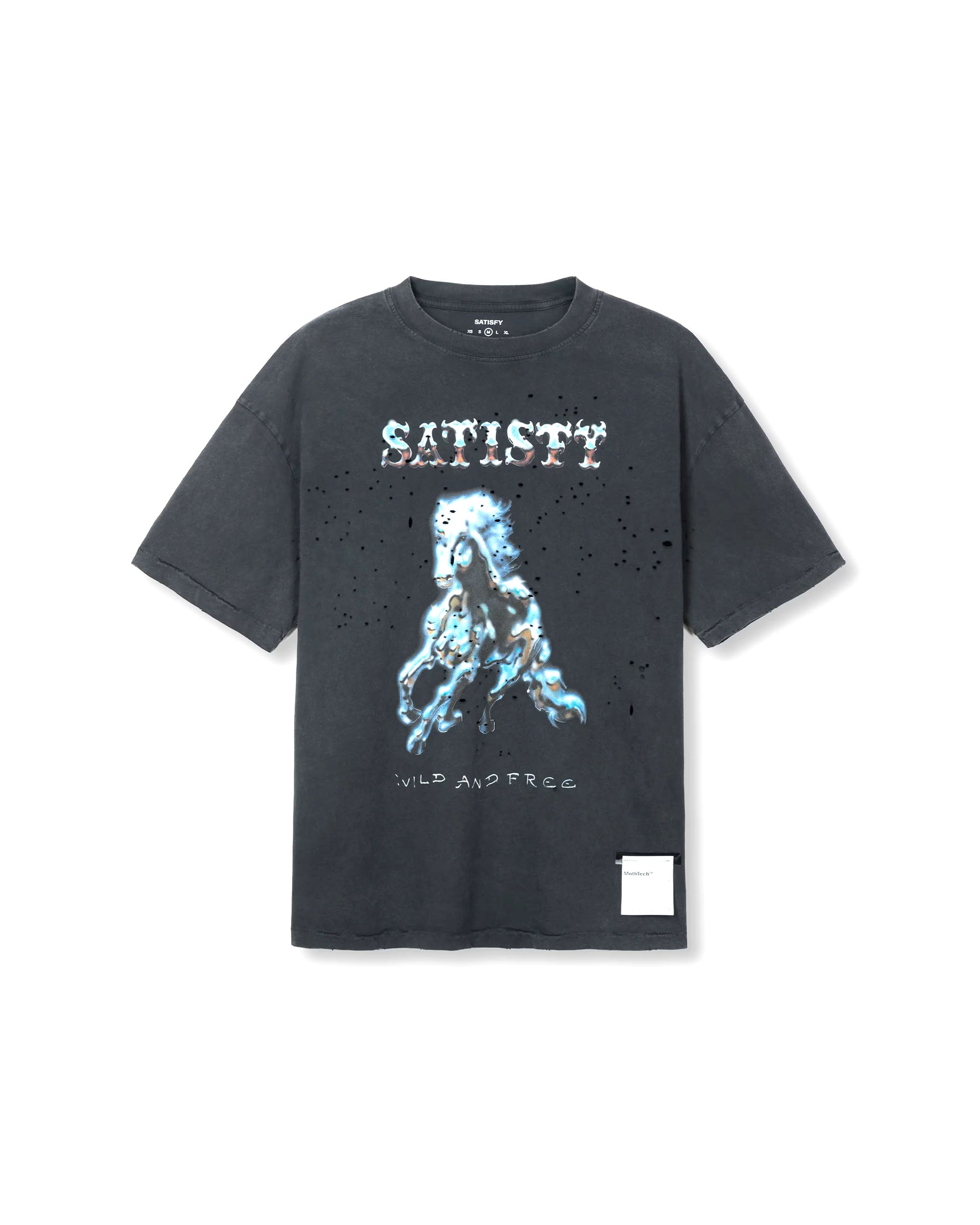 Wild Horse MothTech T-Shirt - Aged Black