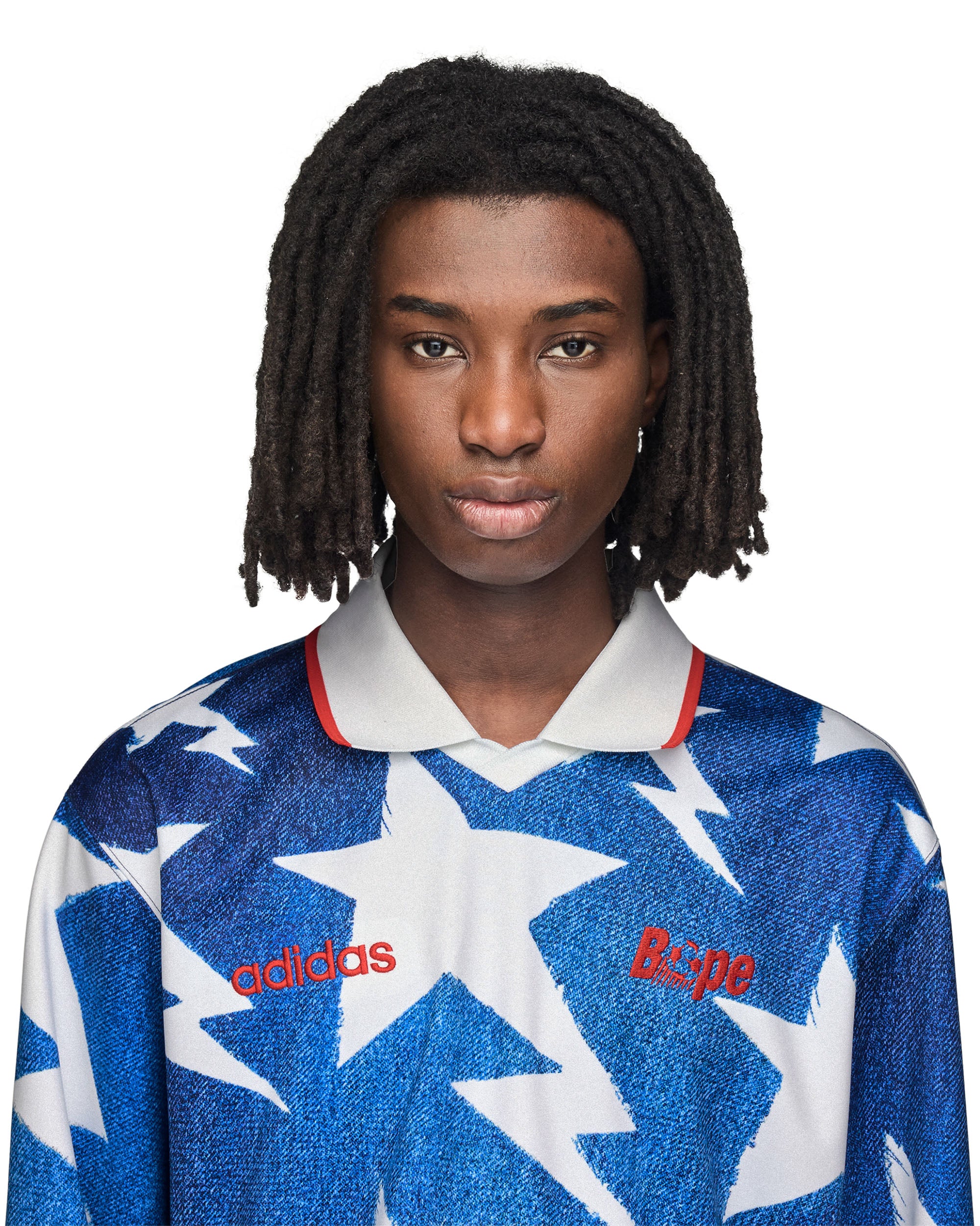 BAPE L/S Star Jersey - Blue Denim