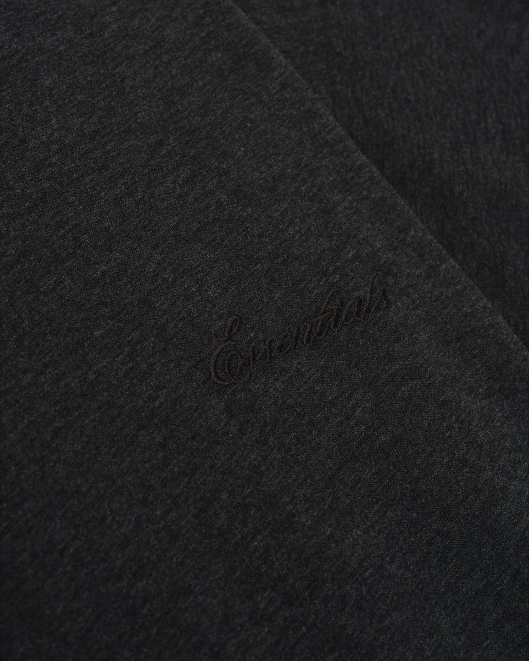 Embroidered Essential Tee - Vintage Black