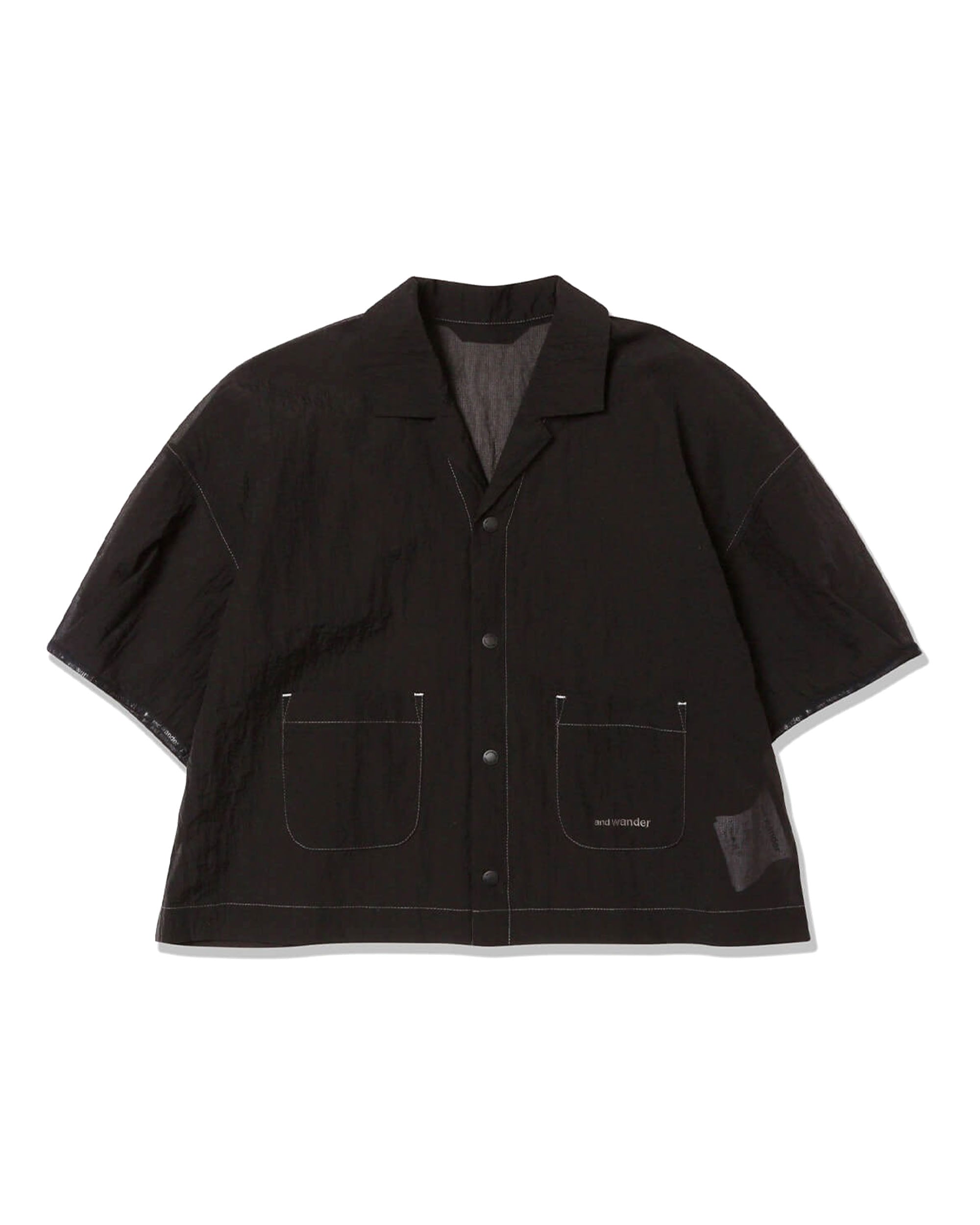 Sheer Ripstop SS Shirt - Black
