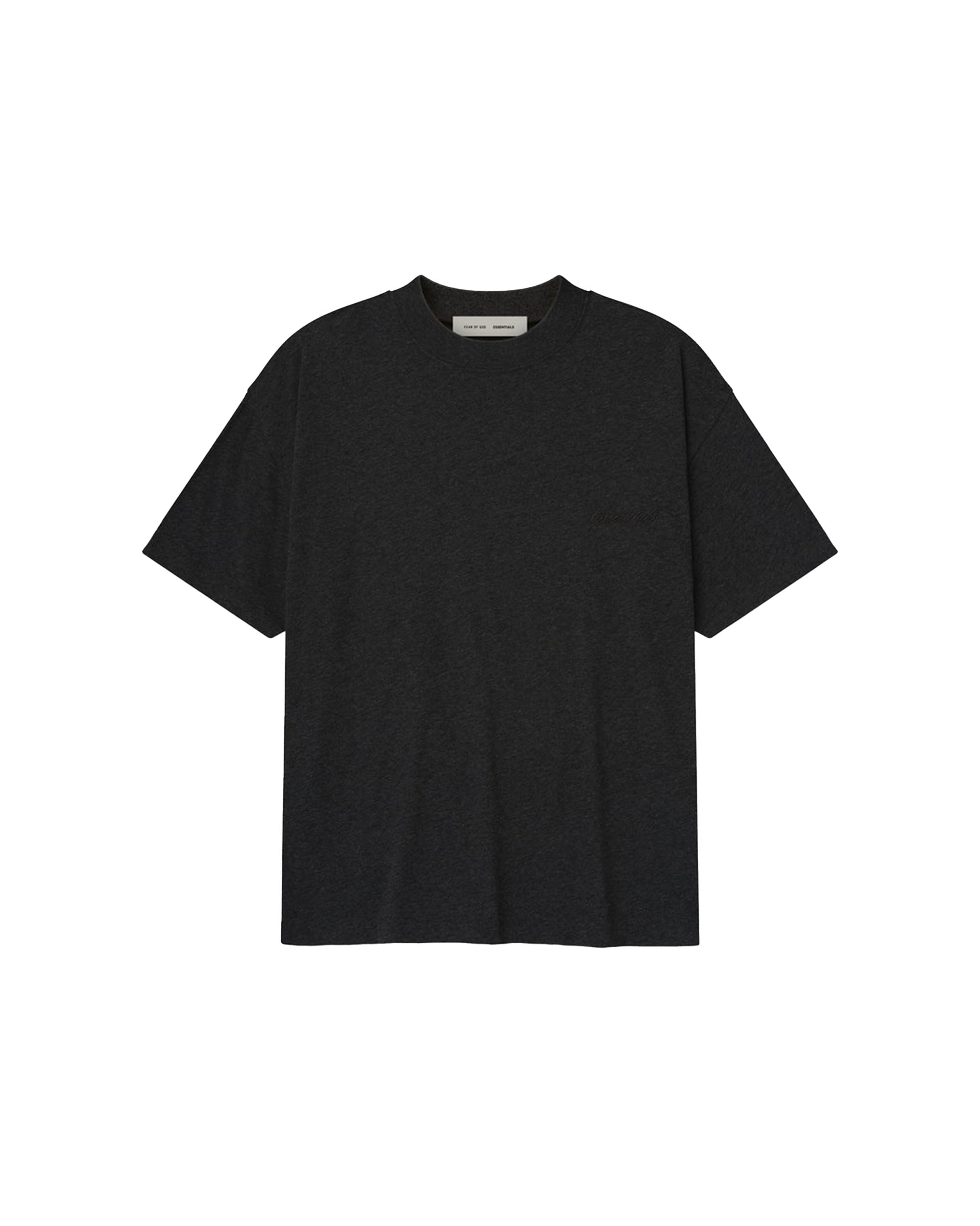 Embroidered Essential Tee - Vintage Black