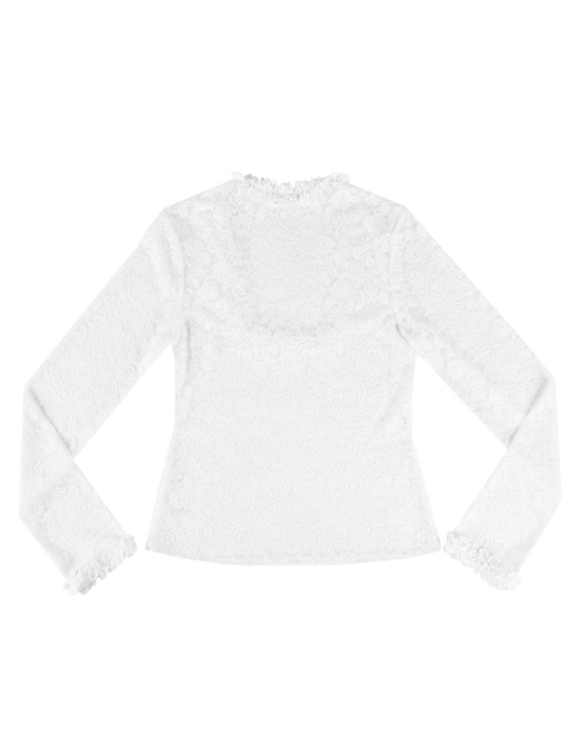 Lace Poem Top - White