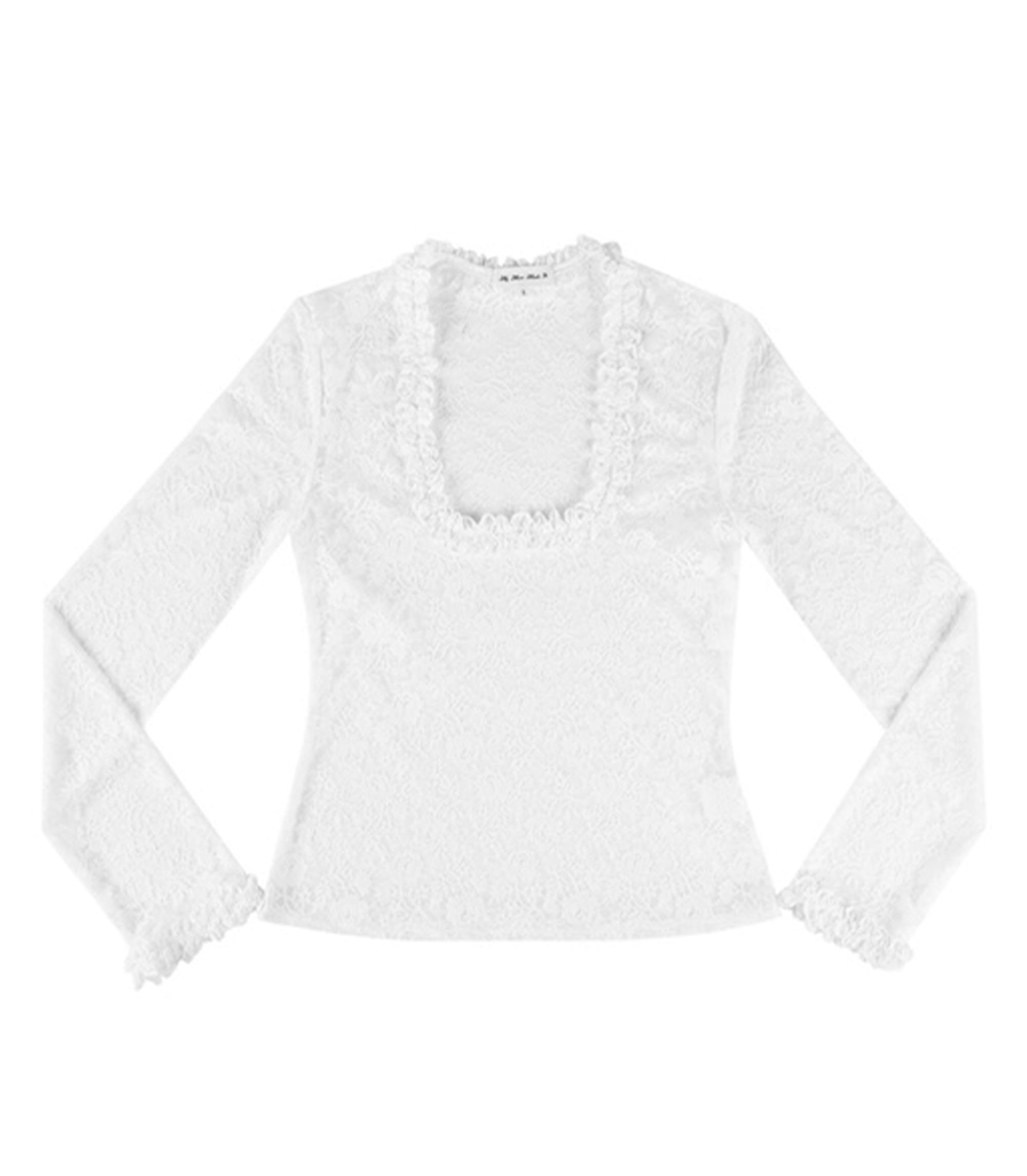 Lace Poem Top - White