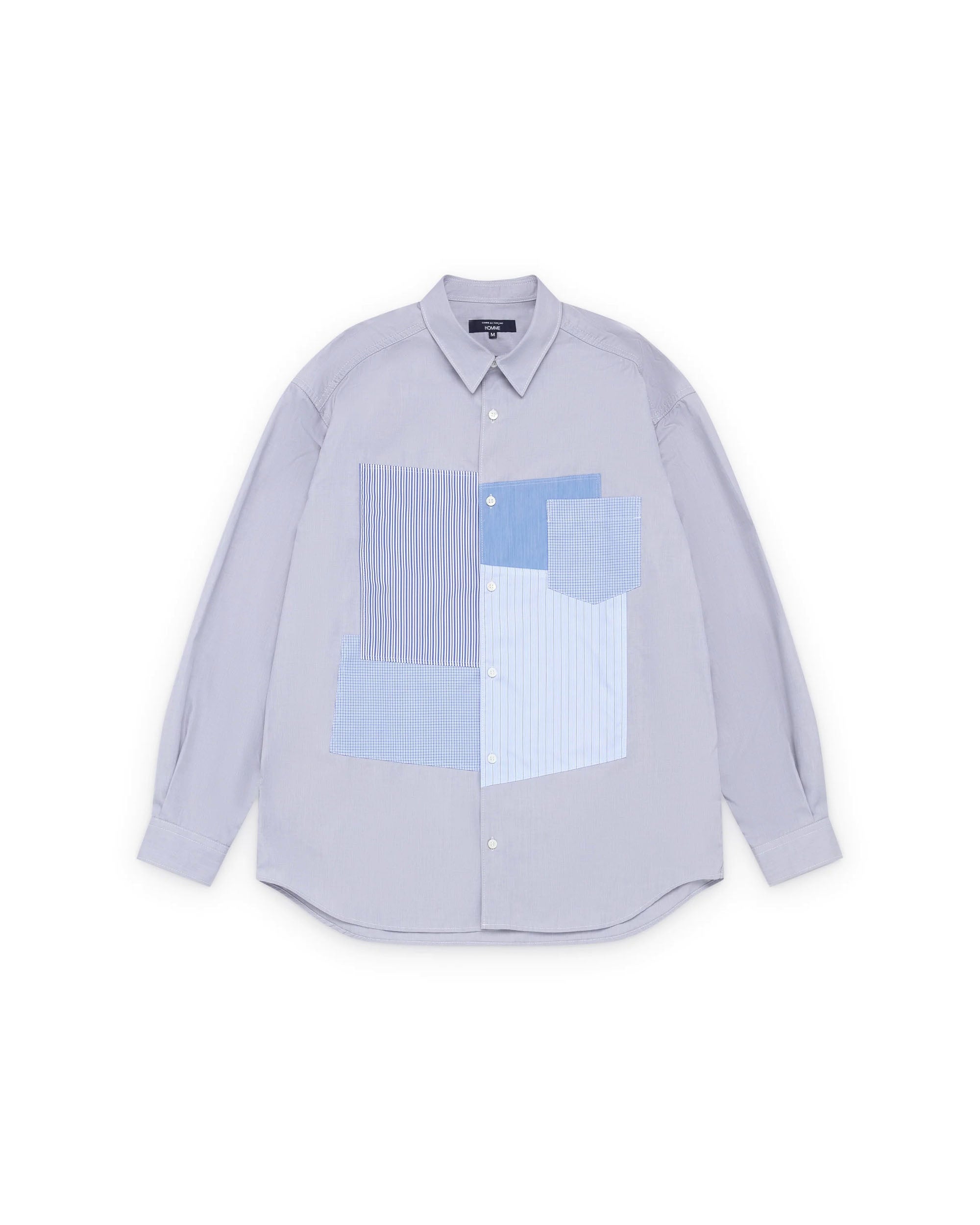 COMME des GARÇONS HOMME Patchwork Shirt - Grey | HIGHS AND LOWS