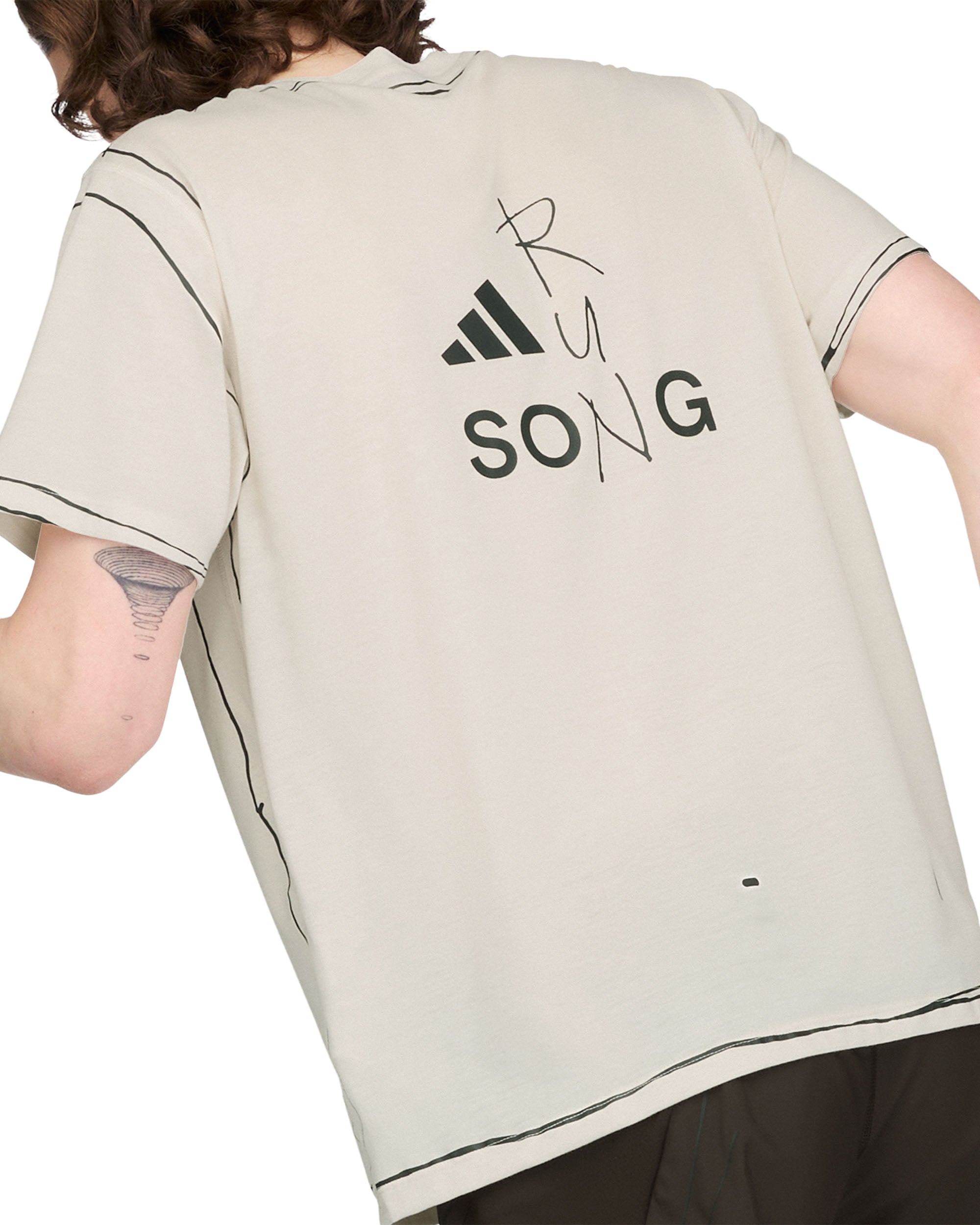 Song for the Mute Running T-shirt - Ivory | adidas x SFTM – HIGHS