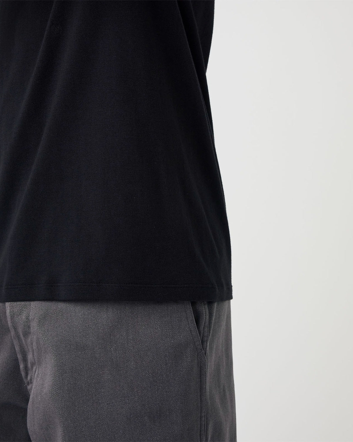 Loopwheel COOLMAX Jersey T-Shirt - Black