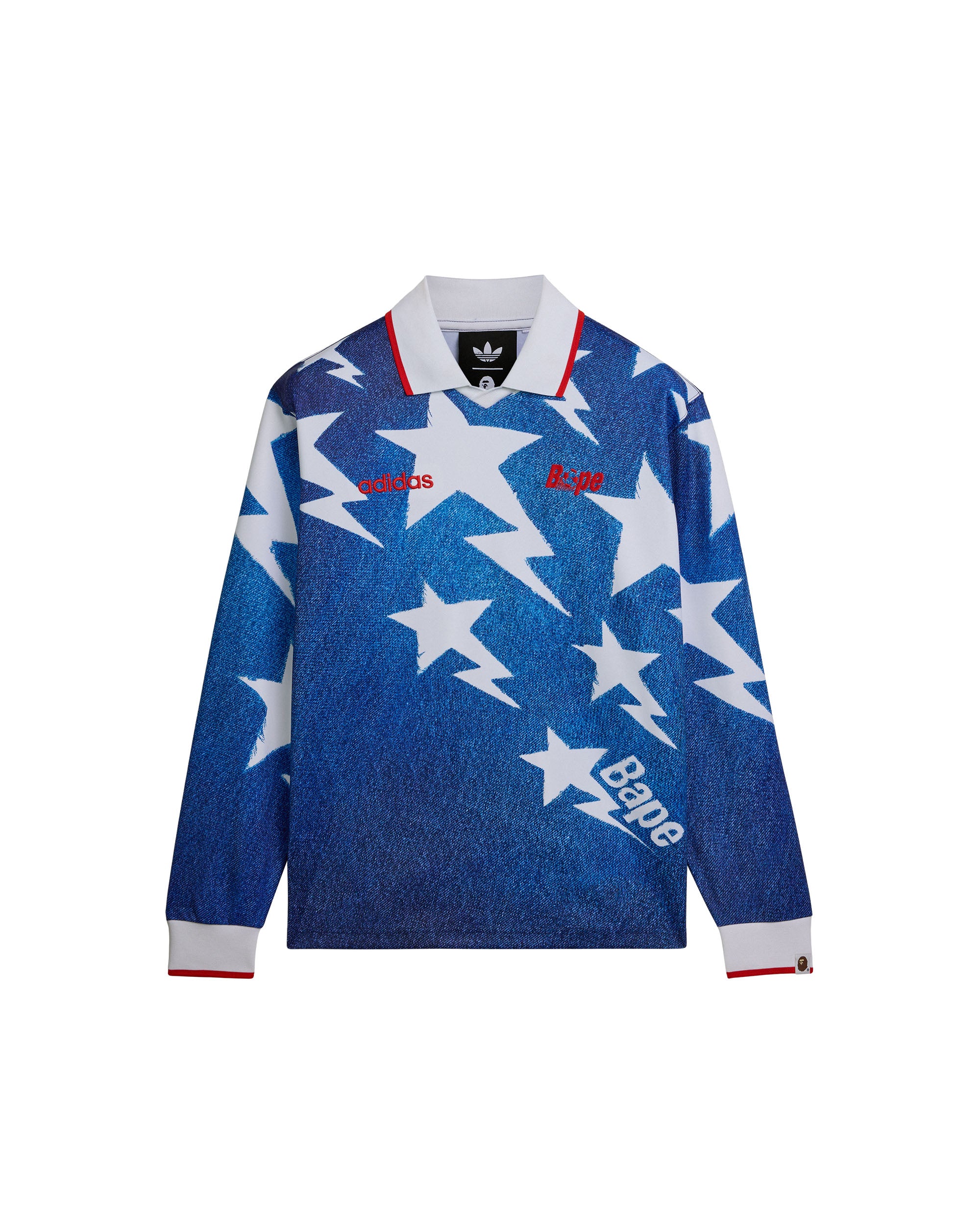 BAPE L/S Star Jersey - Blue Denim
