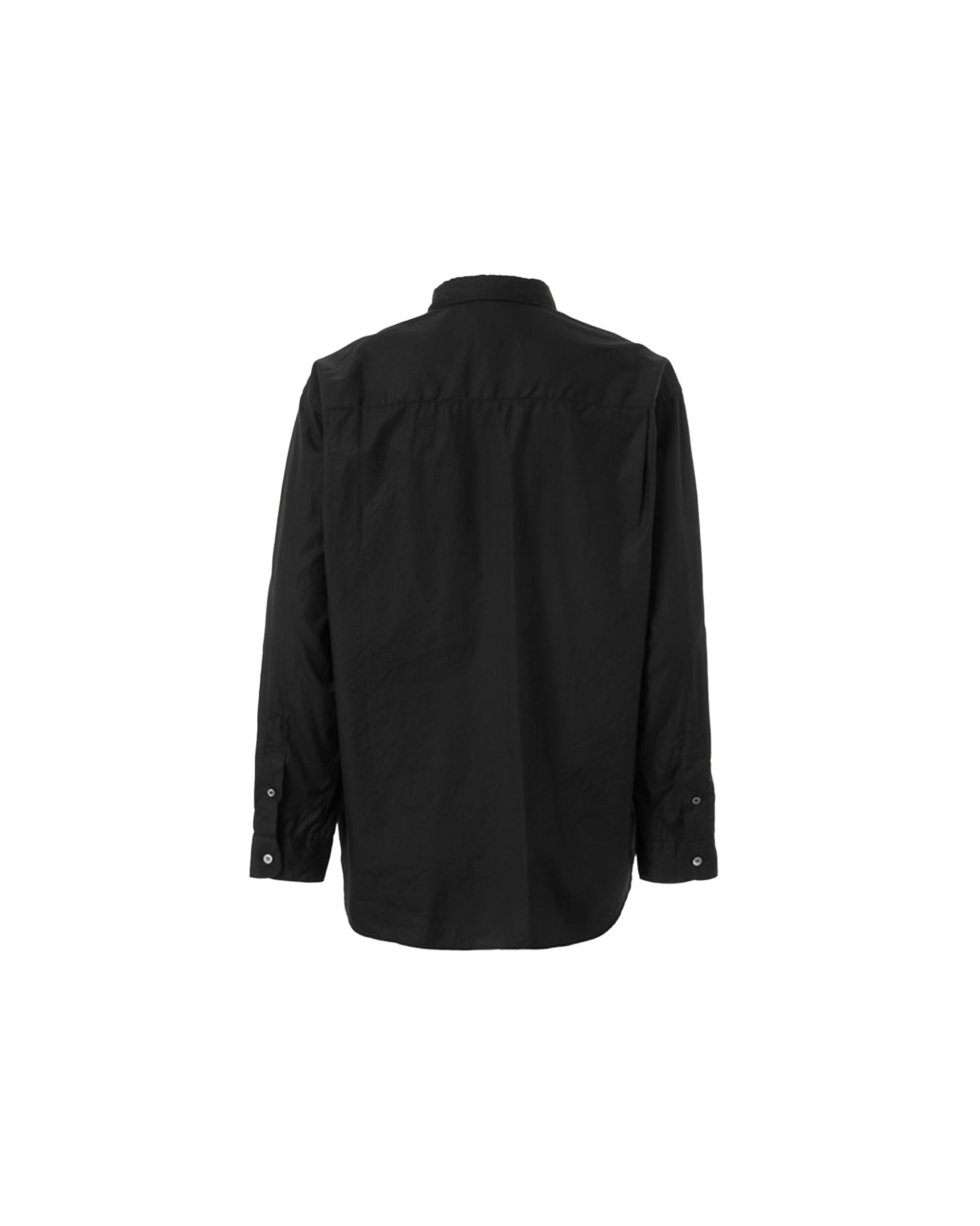 Distressed L/S Shirt - Black / Black