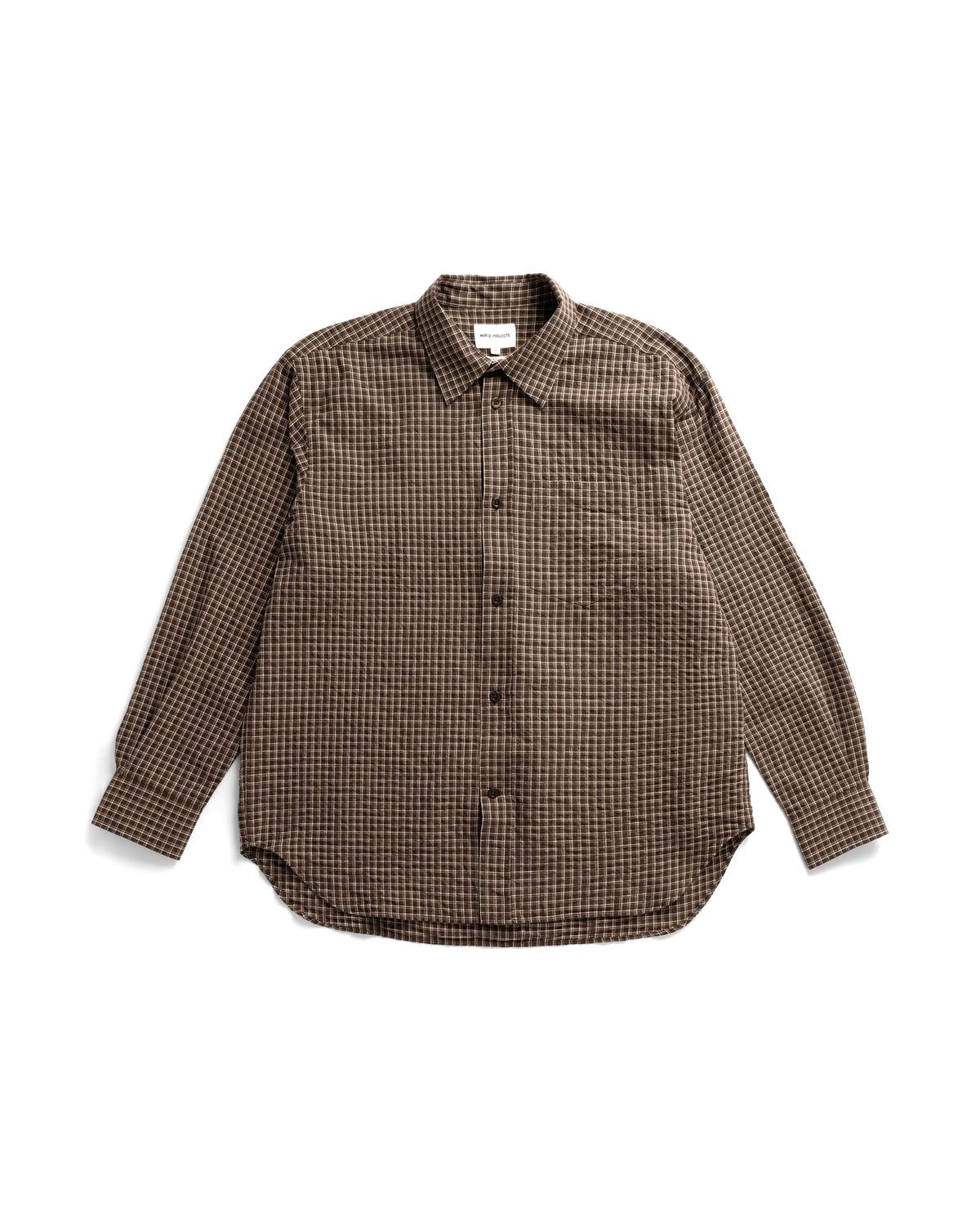 Espevik Oversized Check Shirt - Delicioso Brown