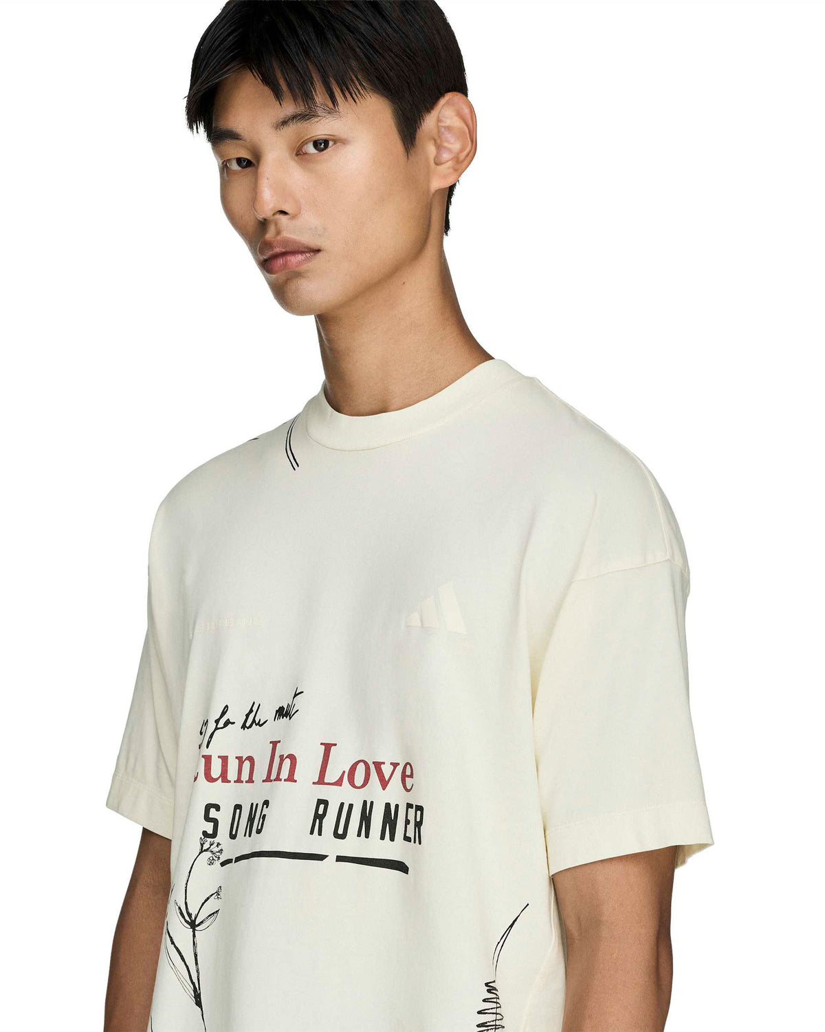 Song For The Mute Running T-Shirt - Cream White