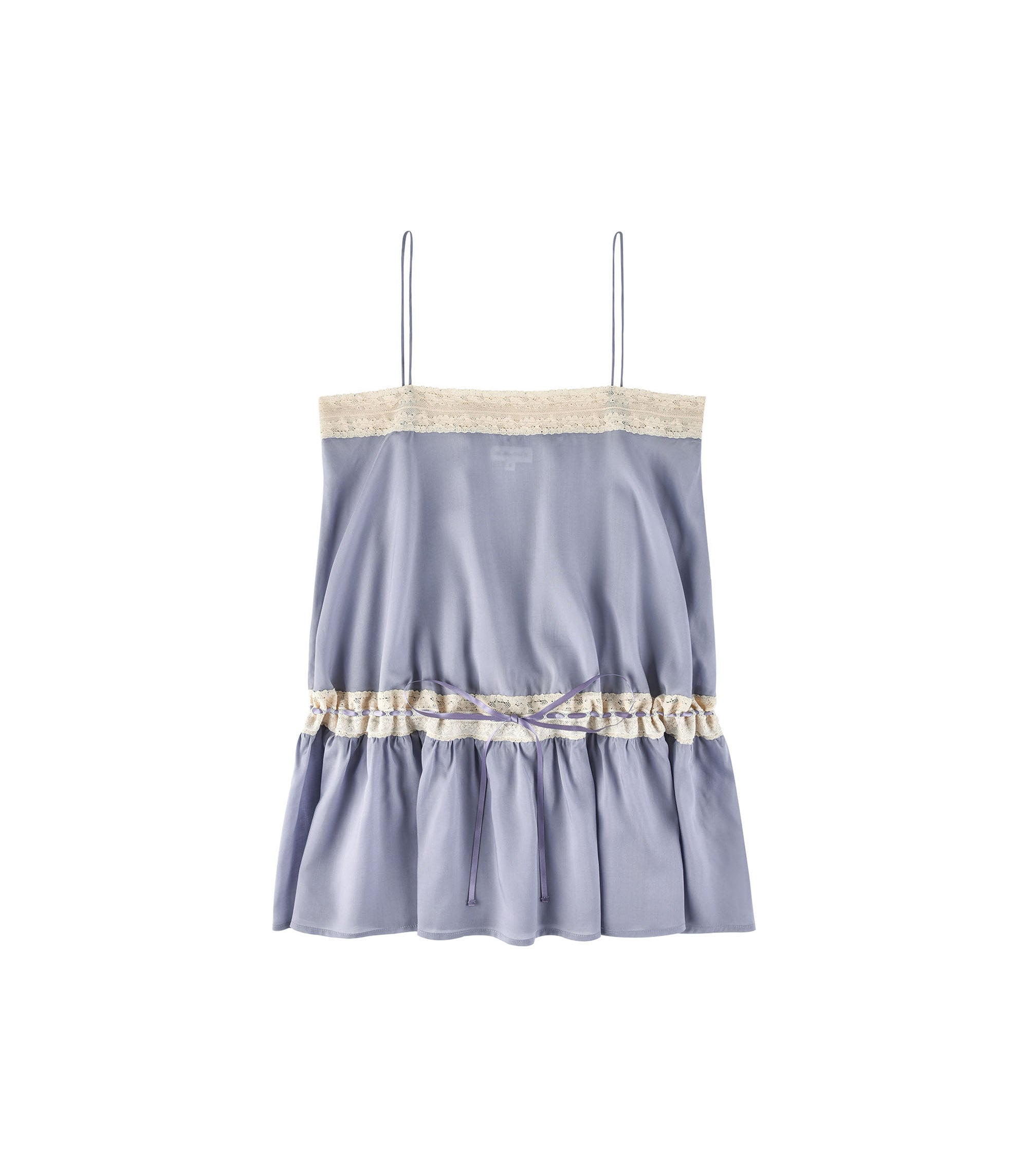 Lace Ribbon Dress - Wisteria