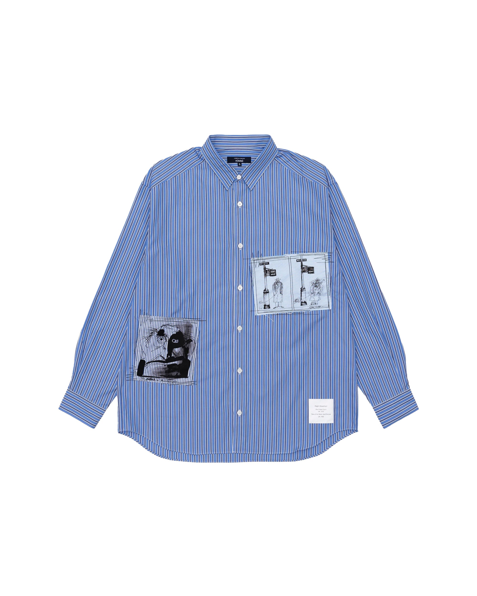 Ralph Steadman Mix L/S Shirt - Blue / Navy / Sax