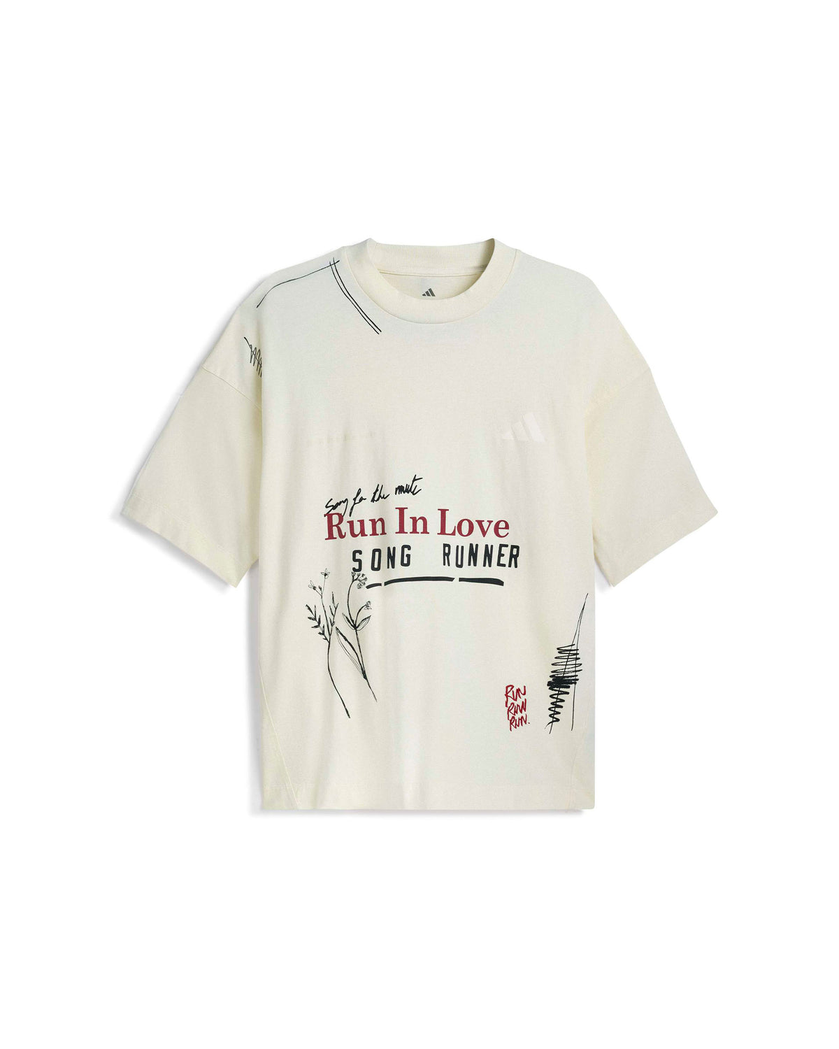 Song For The Mute Running T-Shirt - Cream White