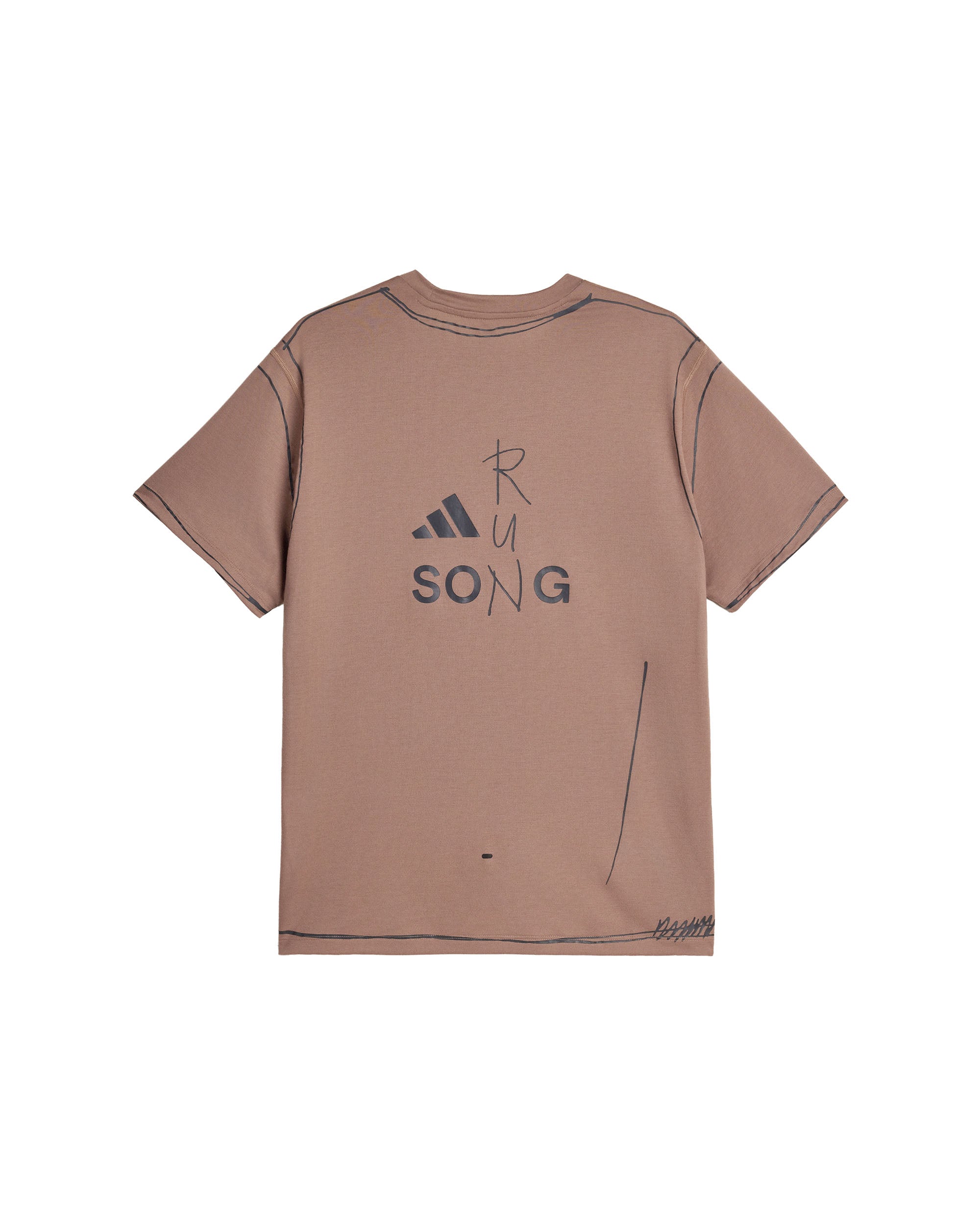Song for the Mute Running T-shirt - Brown | adidas x SFTM – HIGHS