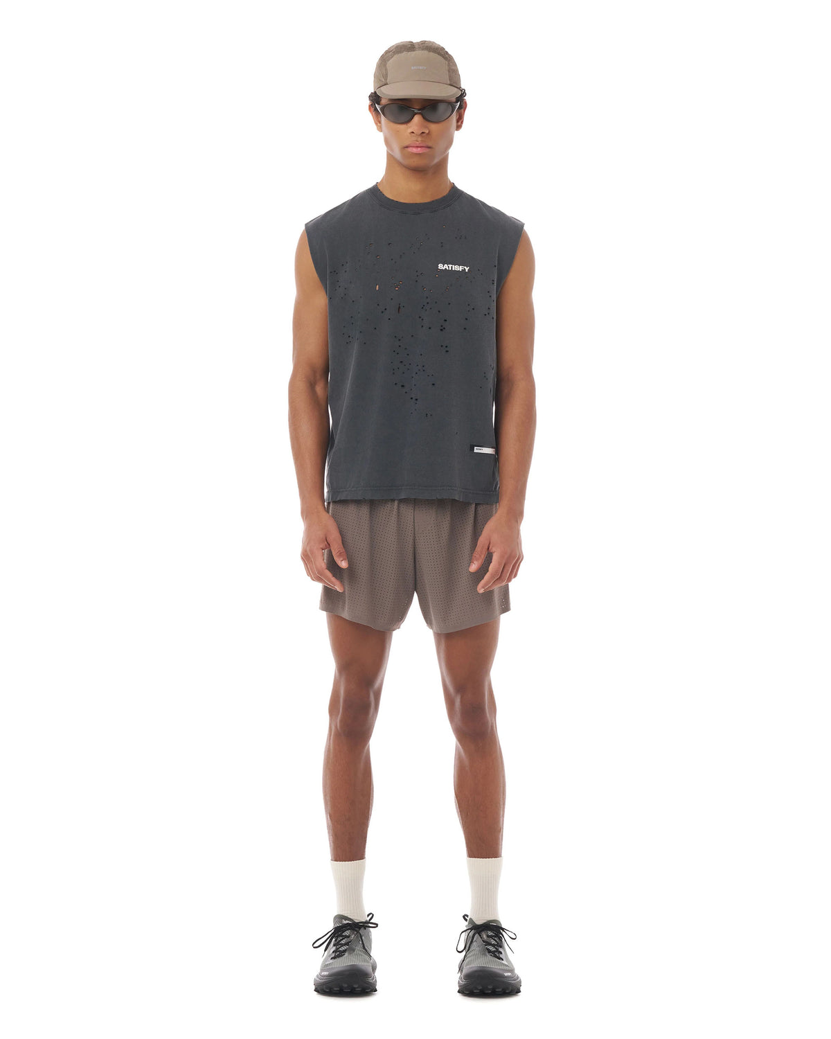 MothTech Muscle T-Shirt - Aged Black SAB