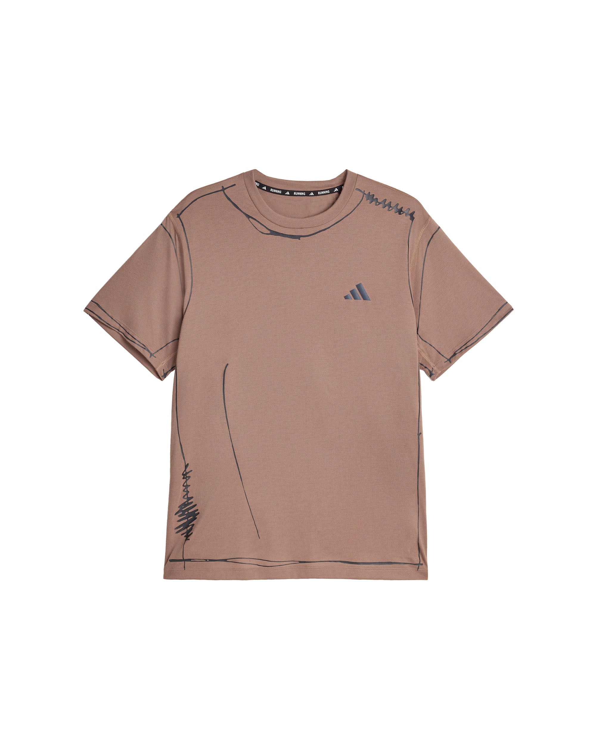 Song for the Mute Running T-shirt - Brown