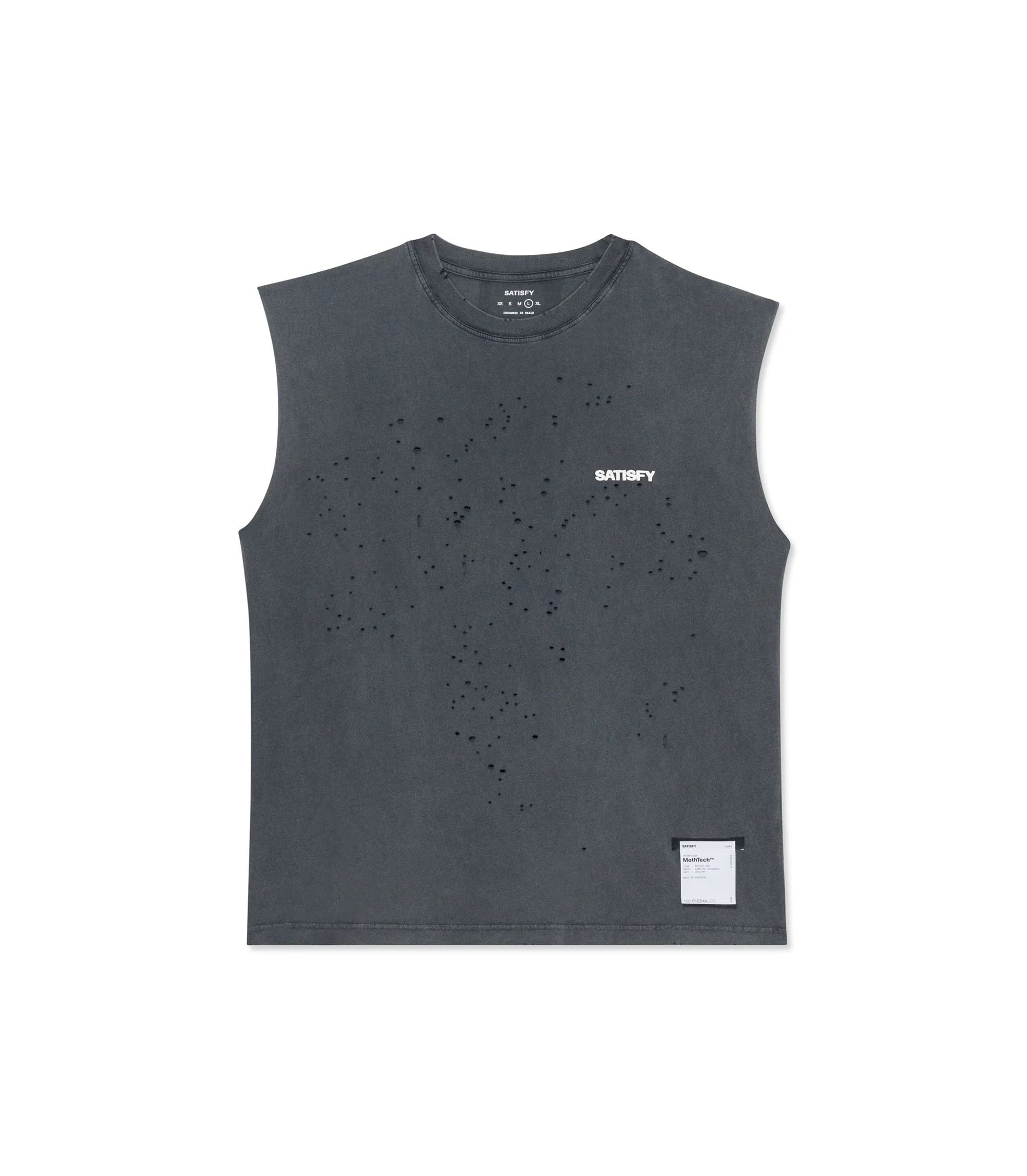 MothTech Muscle T-Shirt - Aged Black SAB