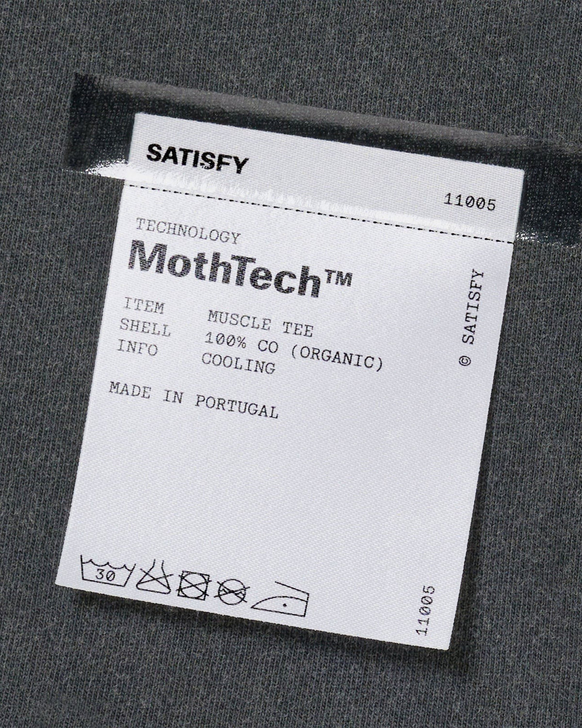 MothTech Muscle T-Shirt - Aged Black SAB