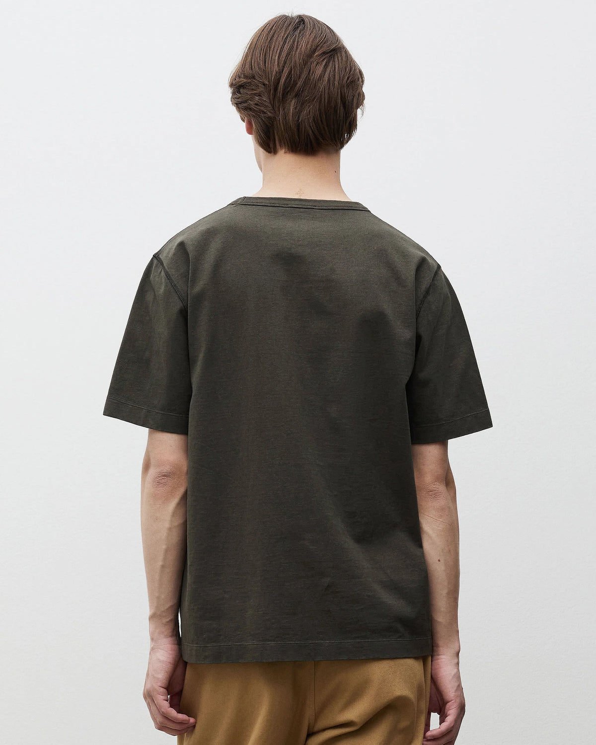 Elmelunde Soft Compact Cotton T-shirt - Beech Green