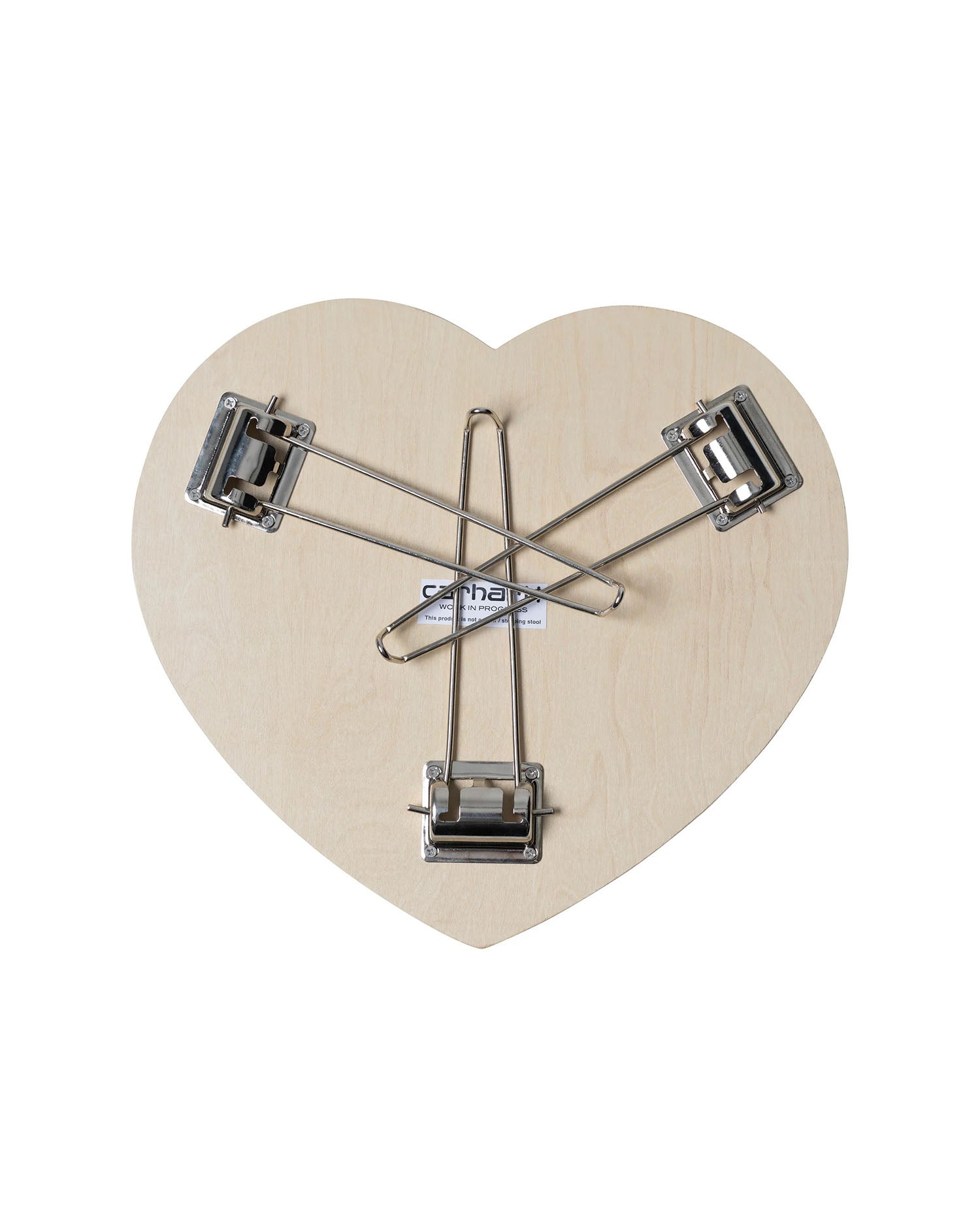 Heart Folding Table - Scarlet / White