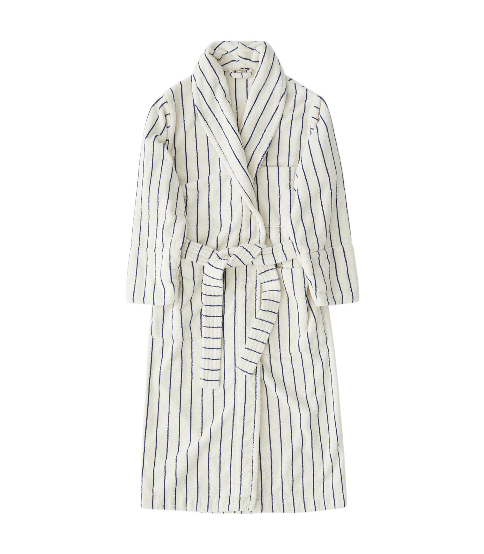 Classic Bathrobes (Striped) - Carmel / White Stripes