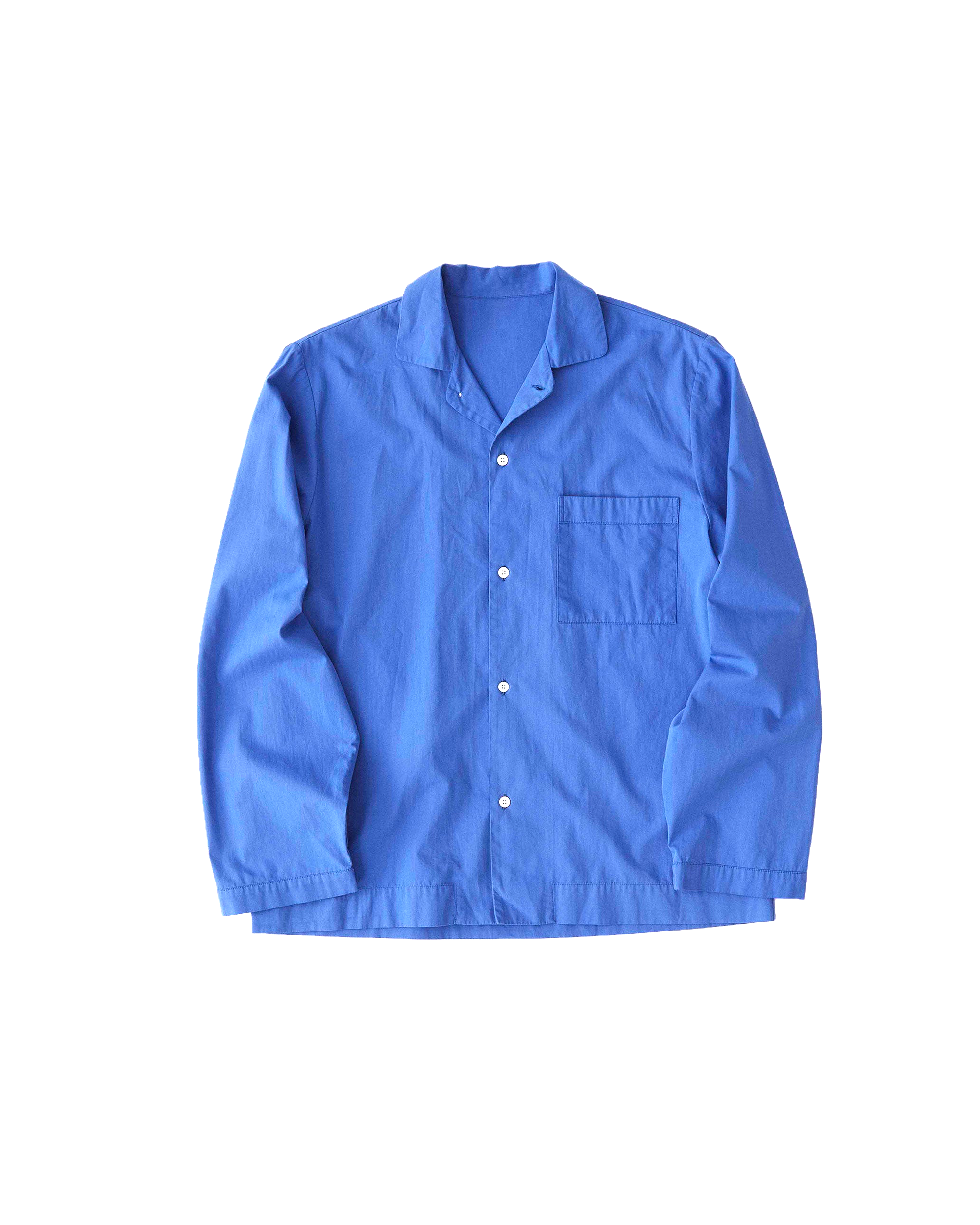 Sleepwear (Poplin) L/S Shirt - Royal Blue