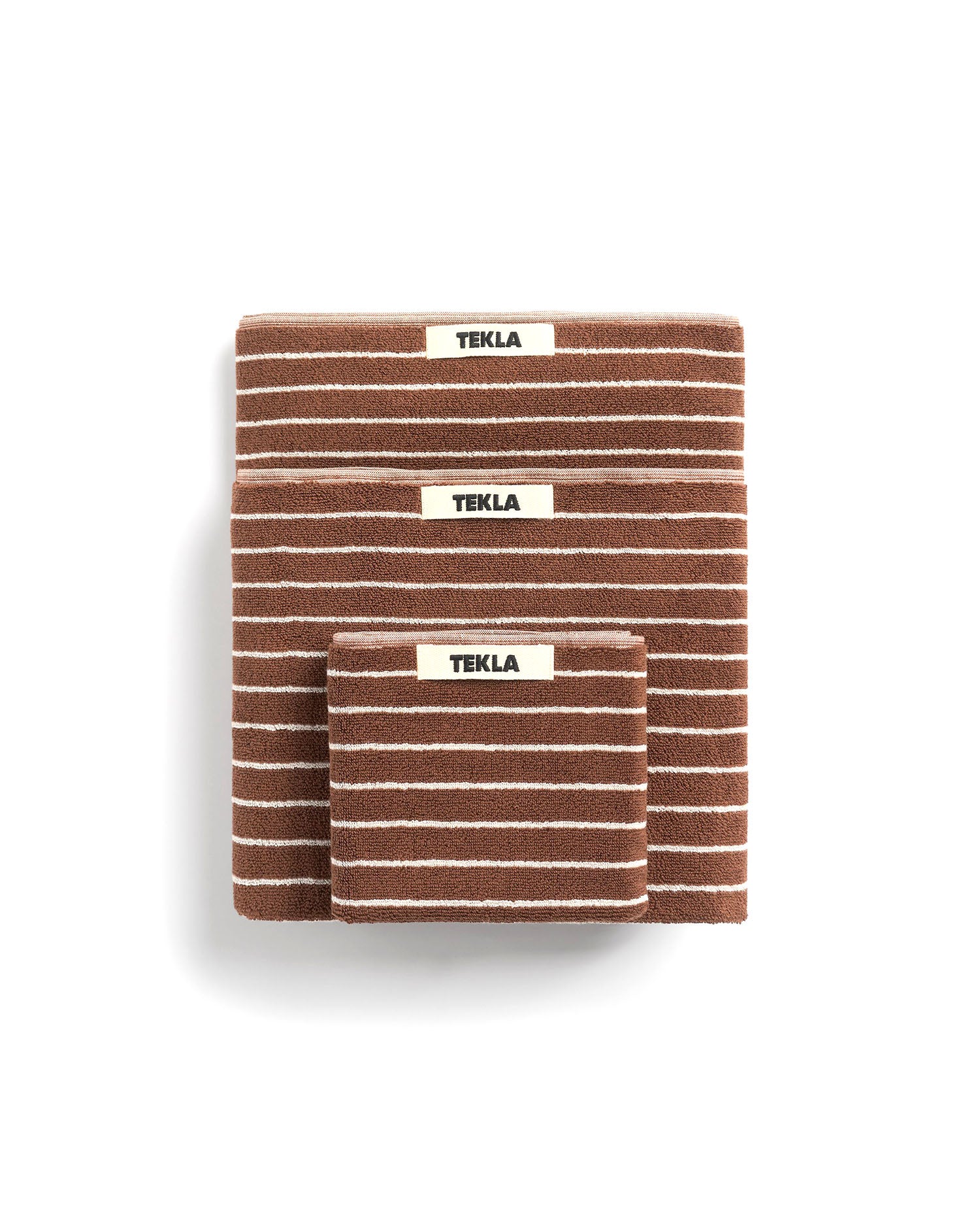 Hand Towel - Rust Stripes