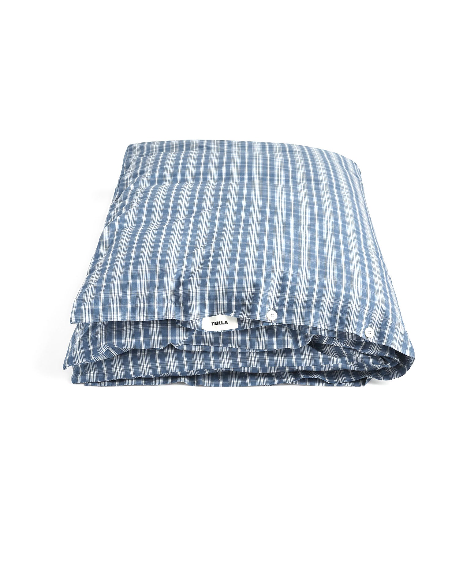 Cotton Percale Queen Duvet Cover - Douglas Checks